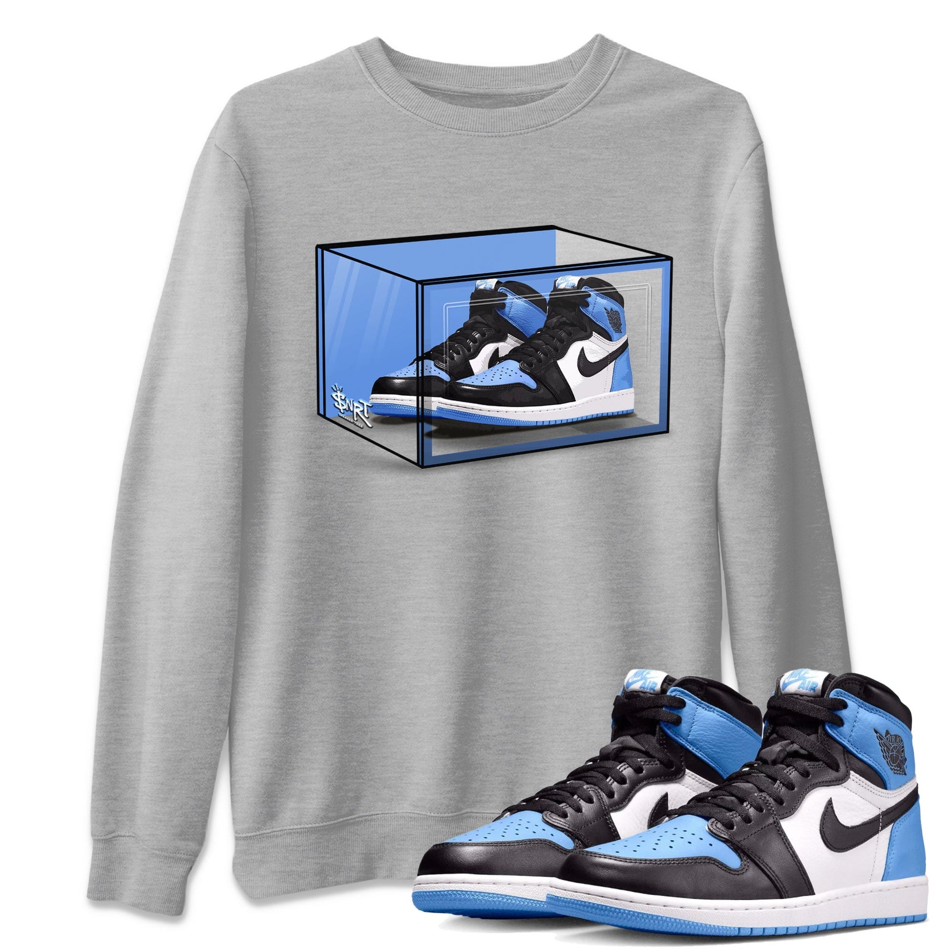Shoe Box Sneaker Tee - Air Jordan 1 UNC Toe