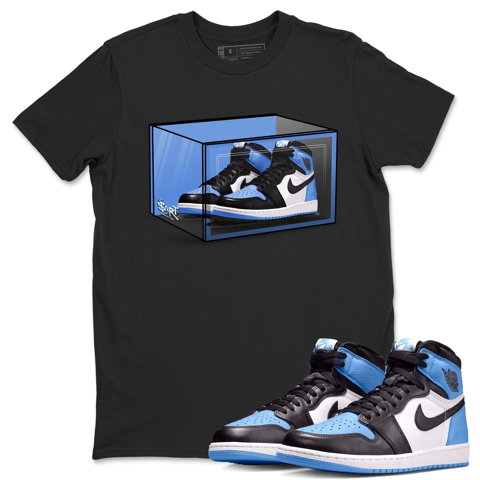 Shoe Box Sneaker Tee - Air Jordan 1 UNC Toe