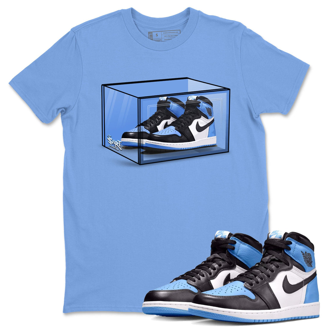 Shoe Box Sneaker Tee - Air Jordan 1 UNC Toe