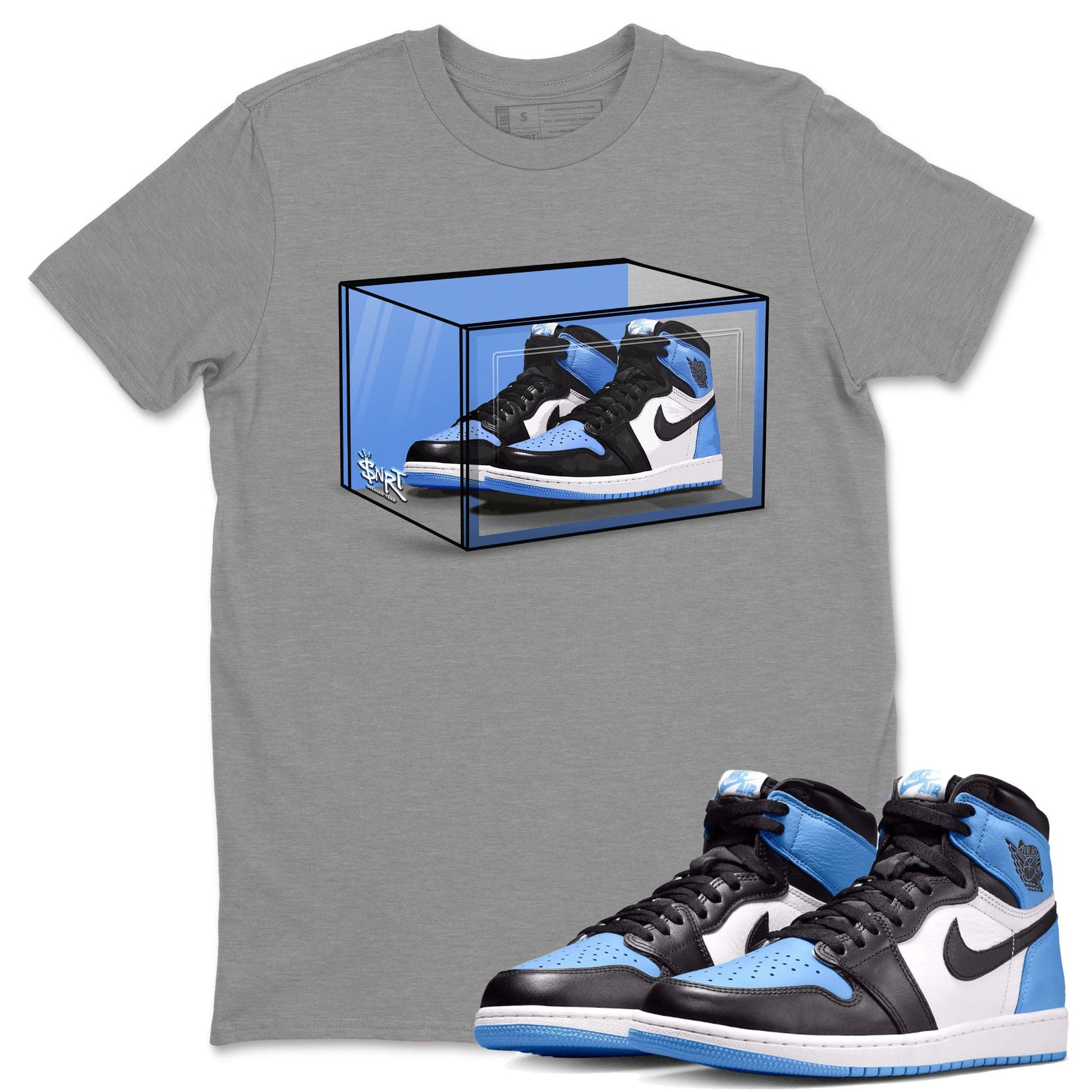 Shoe Box Sneaker Tee - Air Jordan 1 UNC Toe