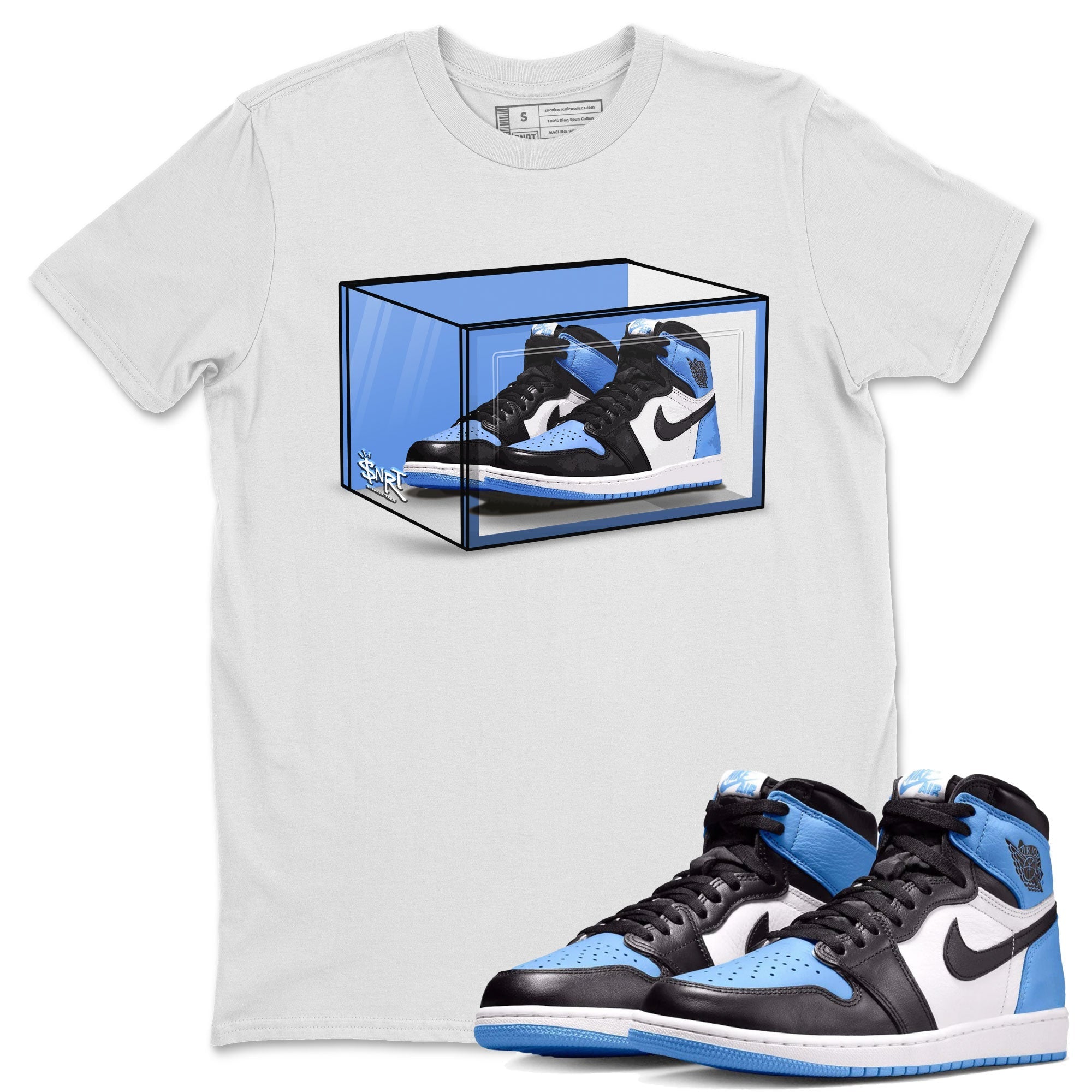 Shoe Box Sneaker Tee - Air Jordan 1 UNC Toe