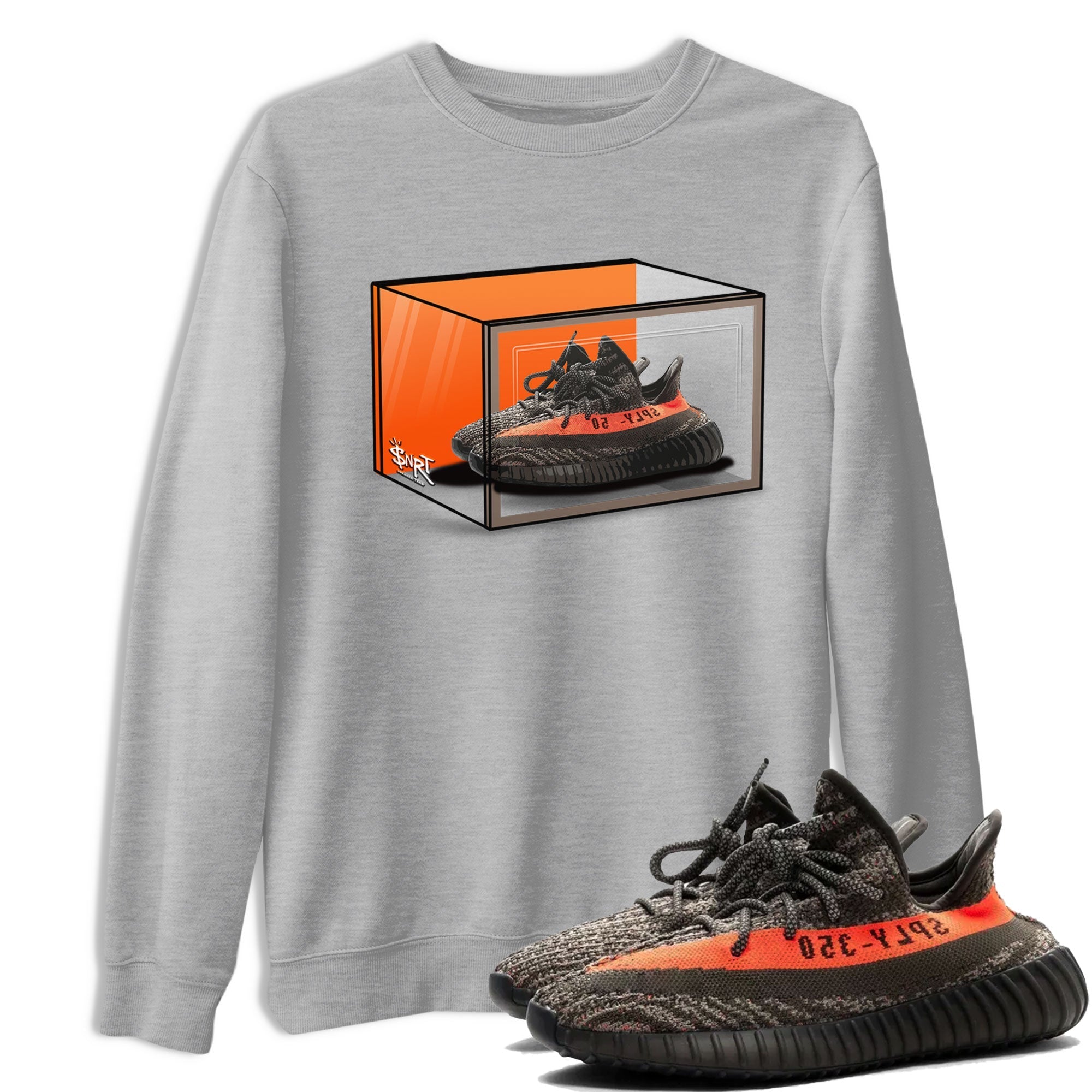 Shoe Box Sneaker Tee - Yeezy 350 Carbon Beluga