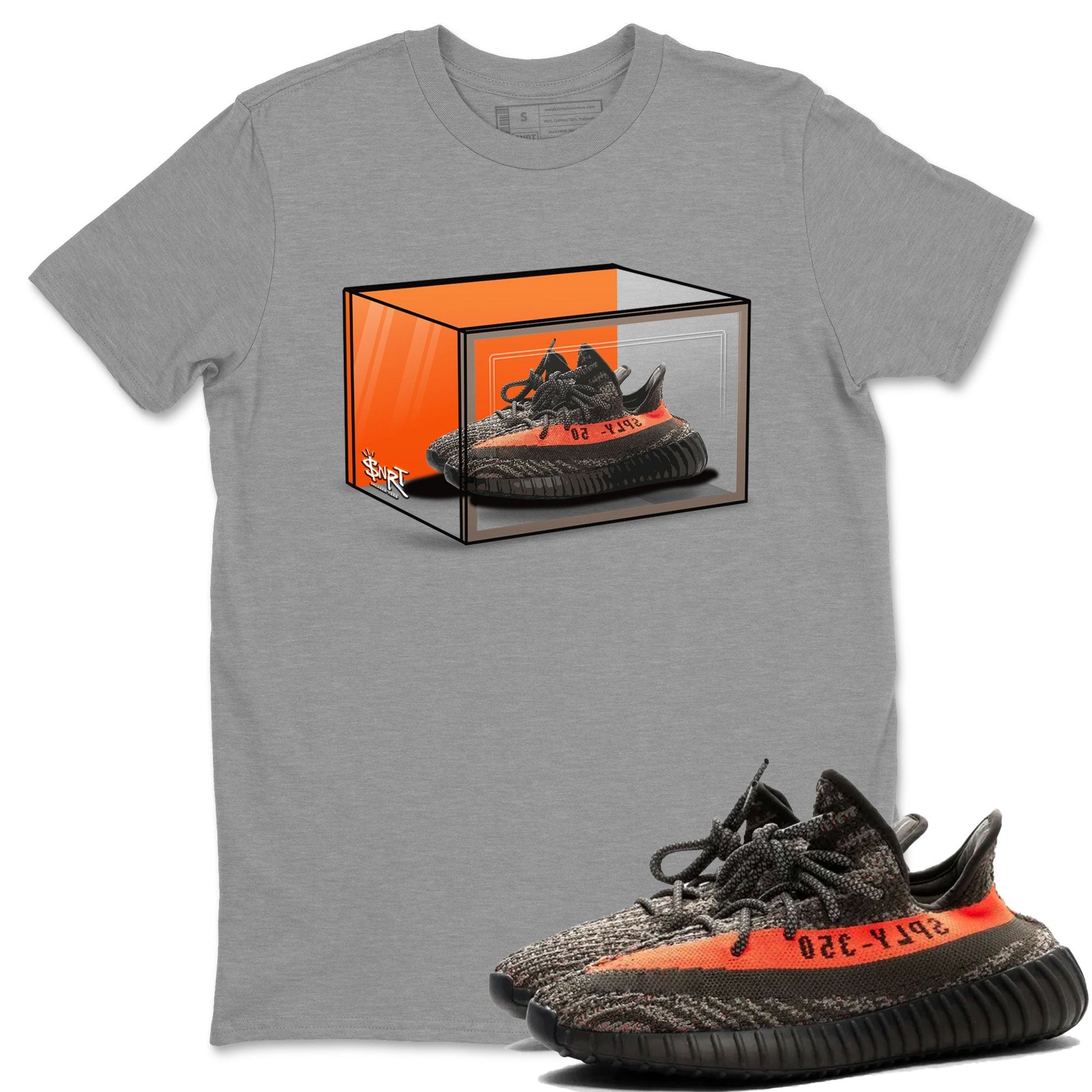 Shoe Box Sneaker Tee - Yeezy 350 Carbon Beluga