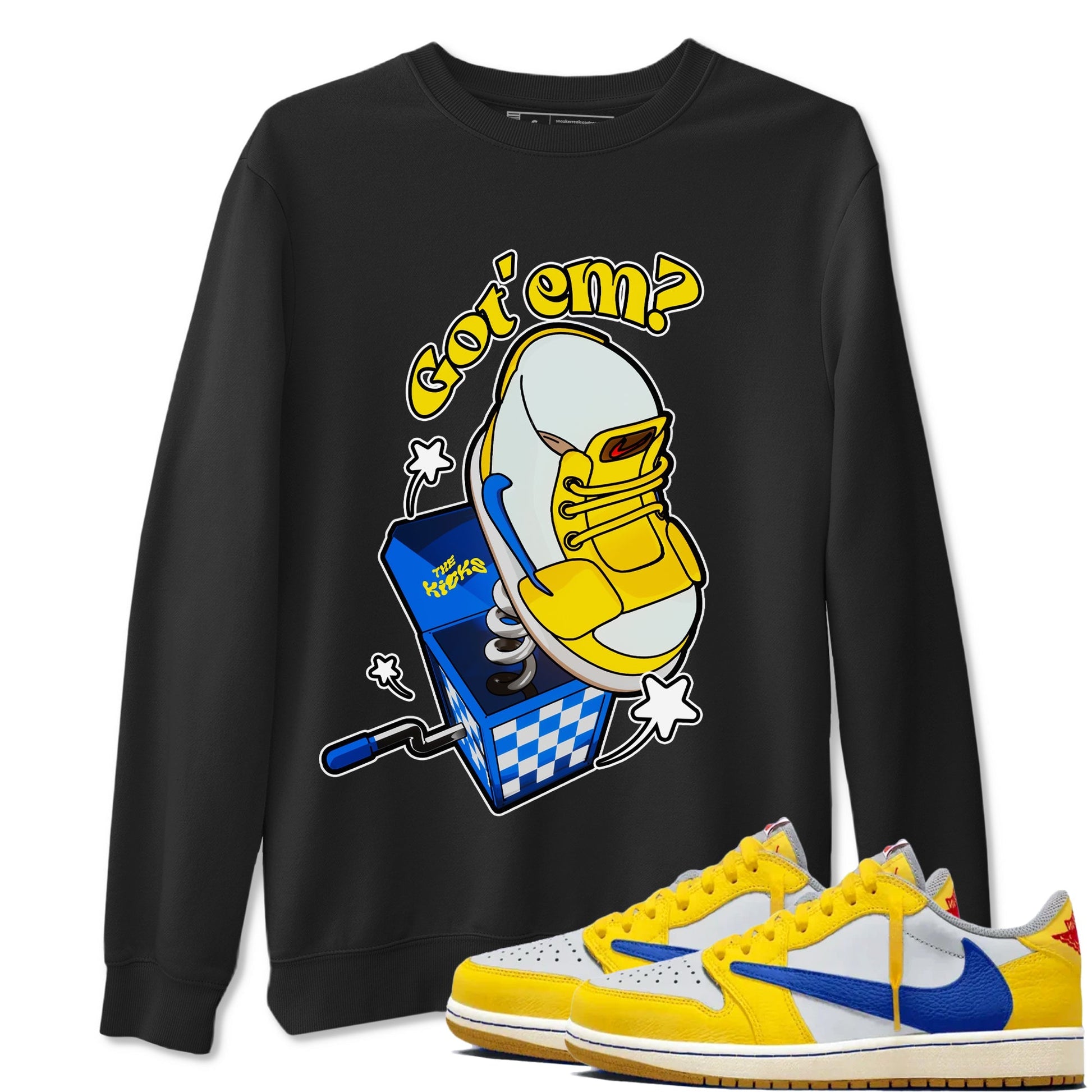 Shoe In The Box Sneaker Tees - Air Jordan 1 Travis Scott Canary