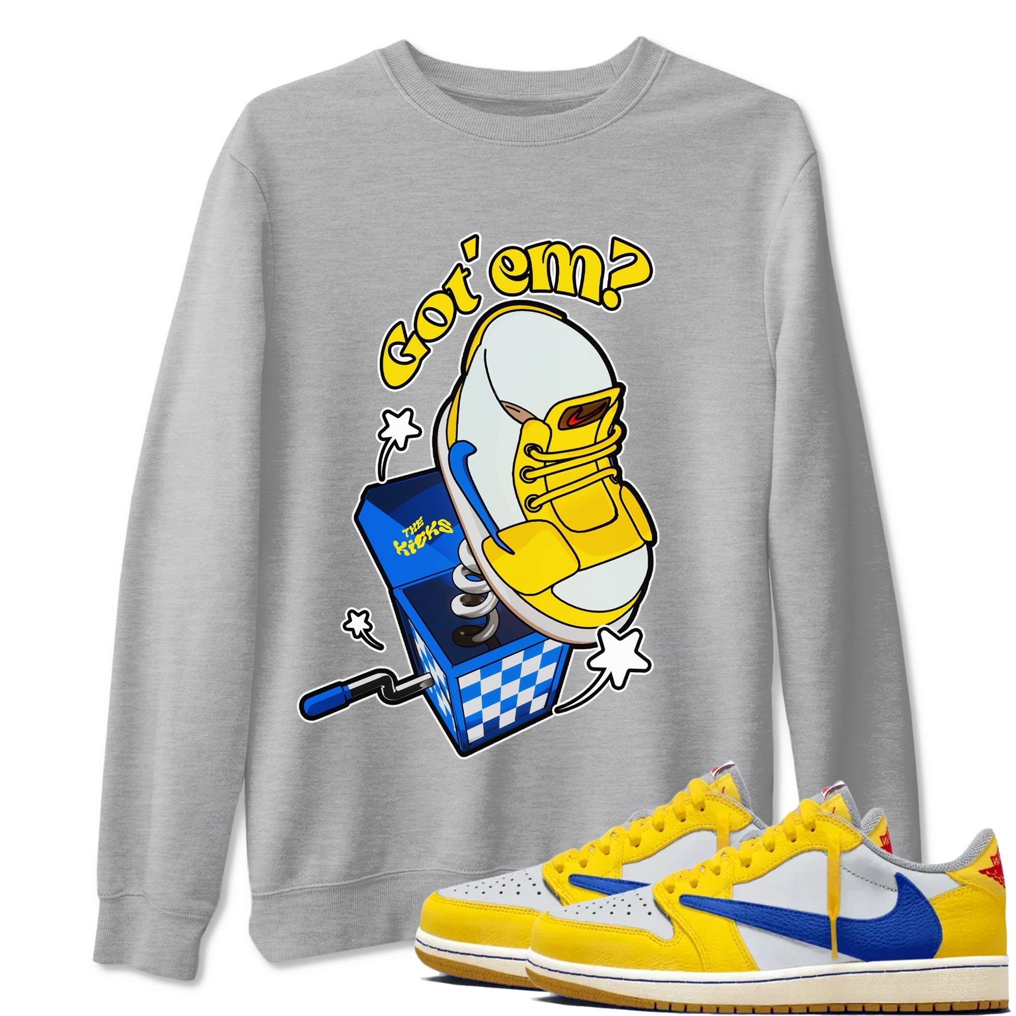 Shoe In The Box Sneaker Tees - Air Jordan 1 Travis Scott Canary