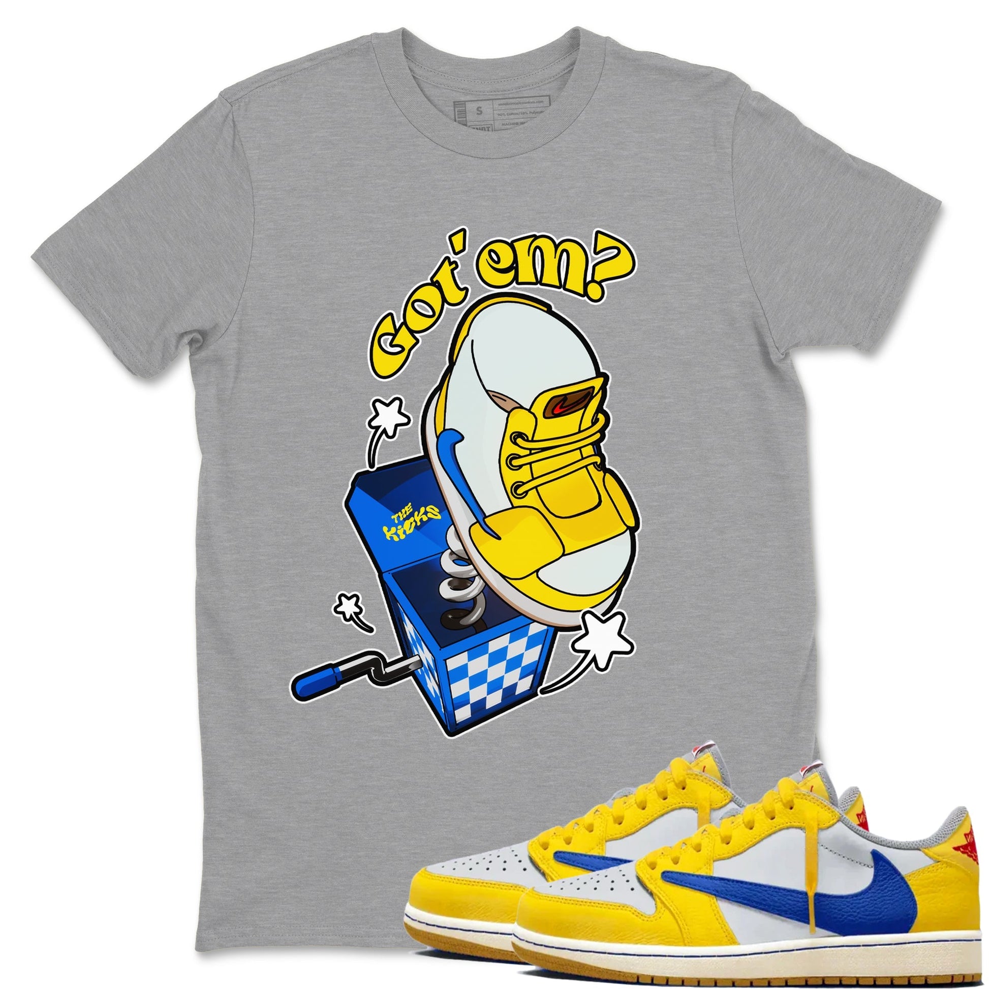 Shoe In The Box Sneaker Tees - Air Jordan 1 Travis Scott Canary