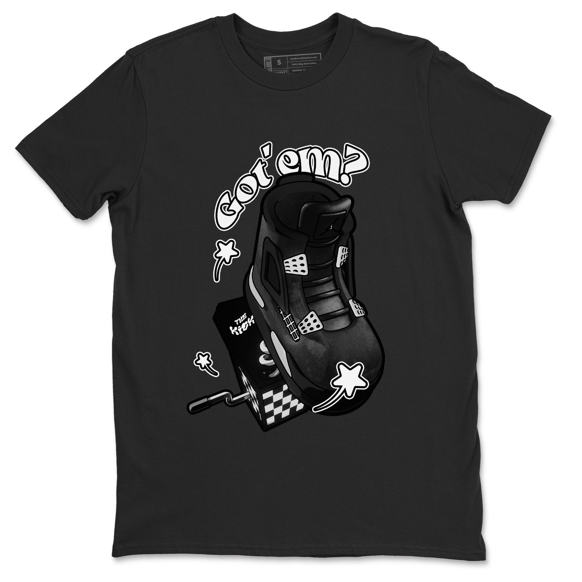 Shoe In The Box Sneaker Tees - Air Jordan 4 White Thunder