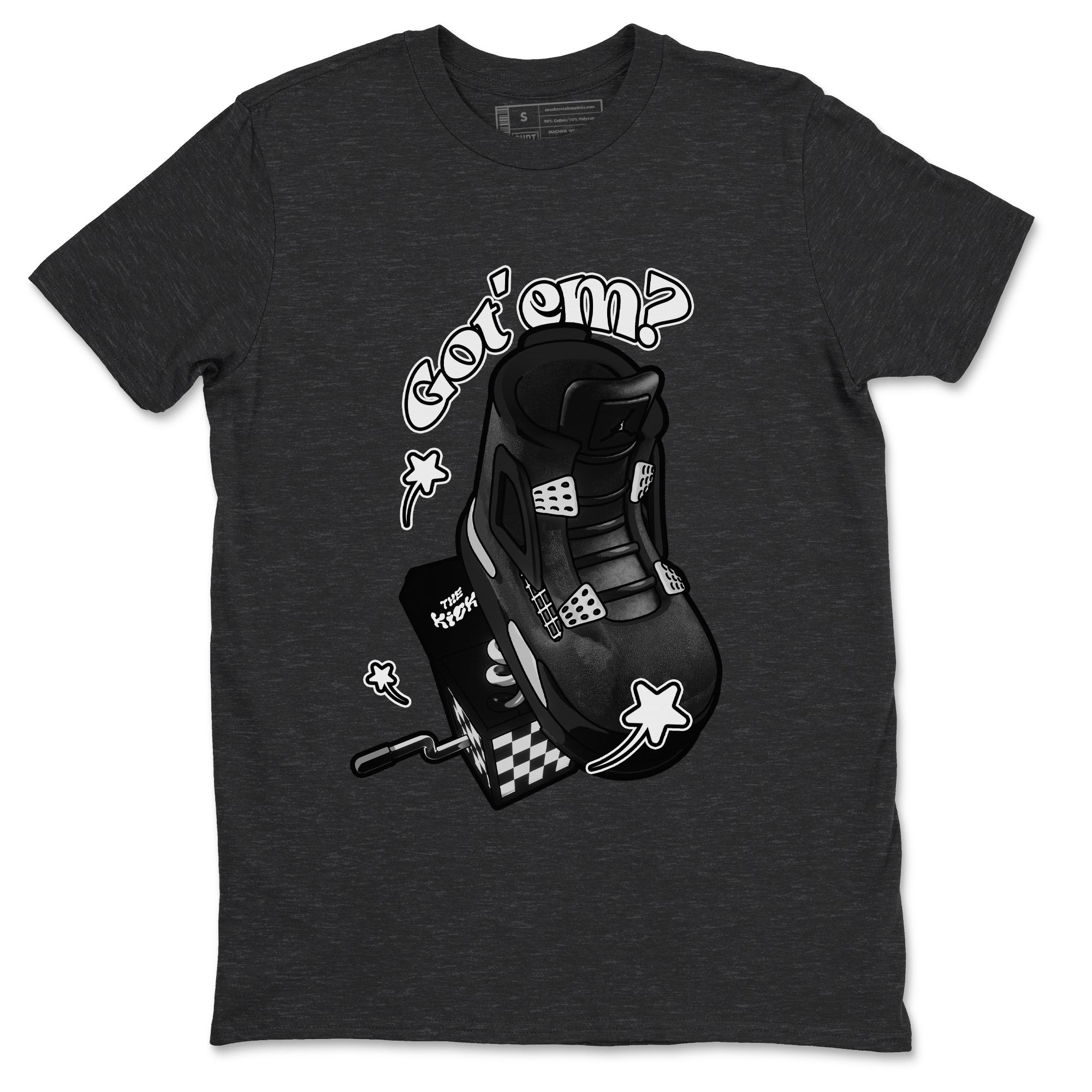 Shoe In The Box Sneaker Tees - Air Jordan 4 White Thunder