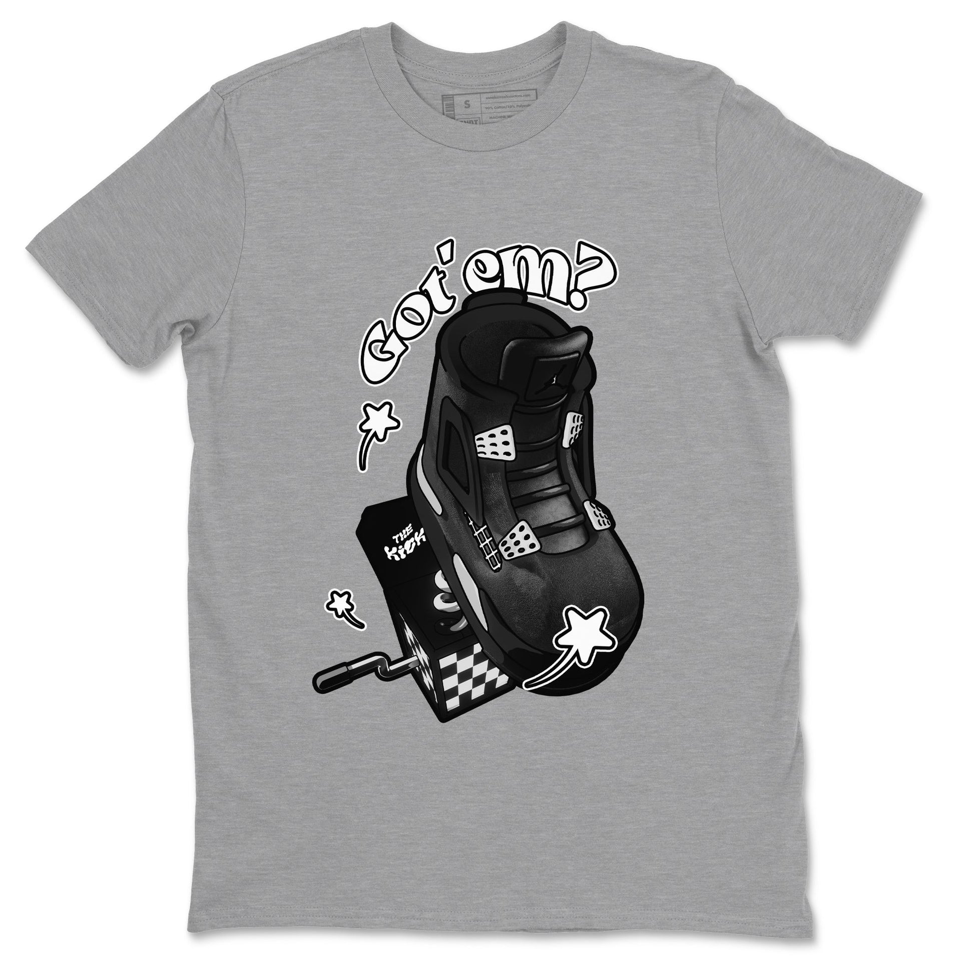 Shoe In The Box Sneaker Tees - Air Jordan 4 White Thunder