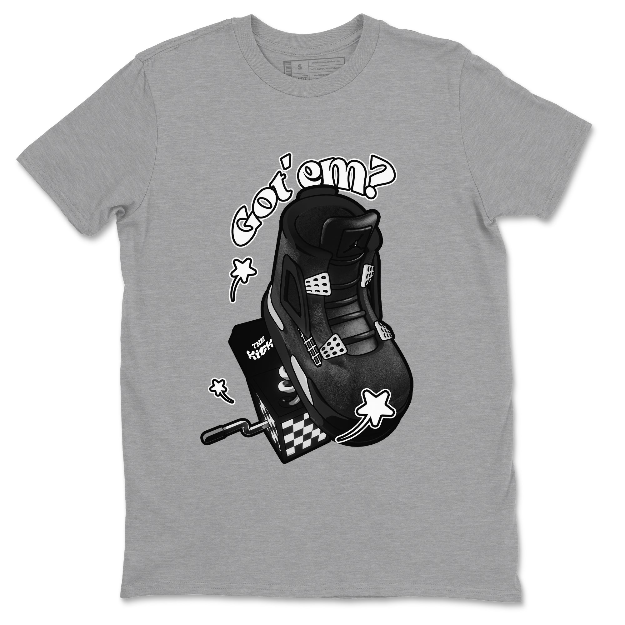 Shoe In The Box Sneaker Tees - Air Jordan 4 White Thunder