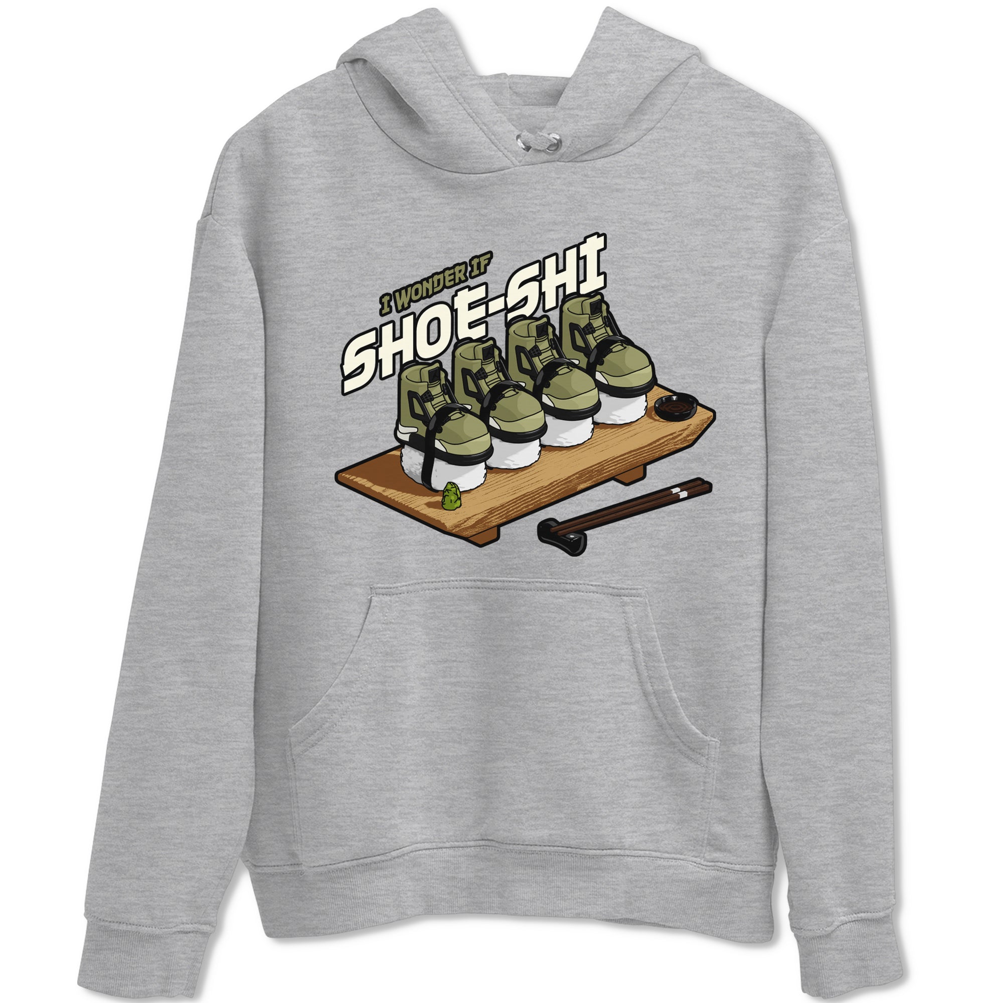 Shoe-Shi Sneaker Tee - Air Jordan 4 Medium Olive