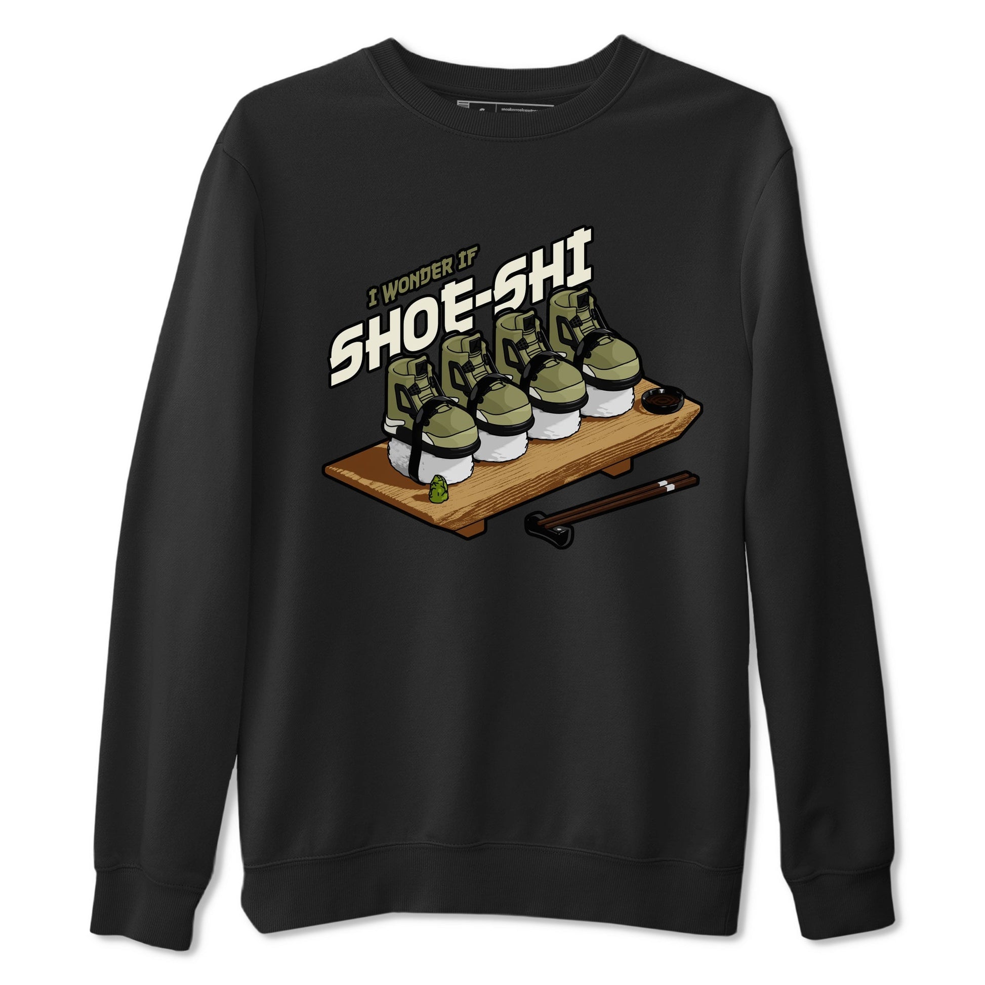 Shoe-Shi Sneaker Tee - Air Jordan 4 Medium Olive