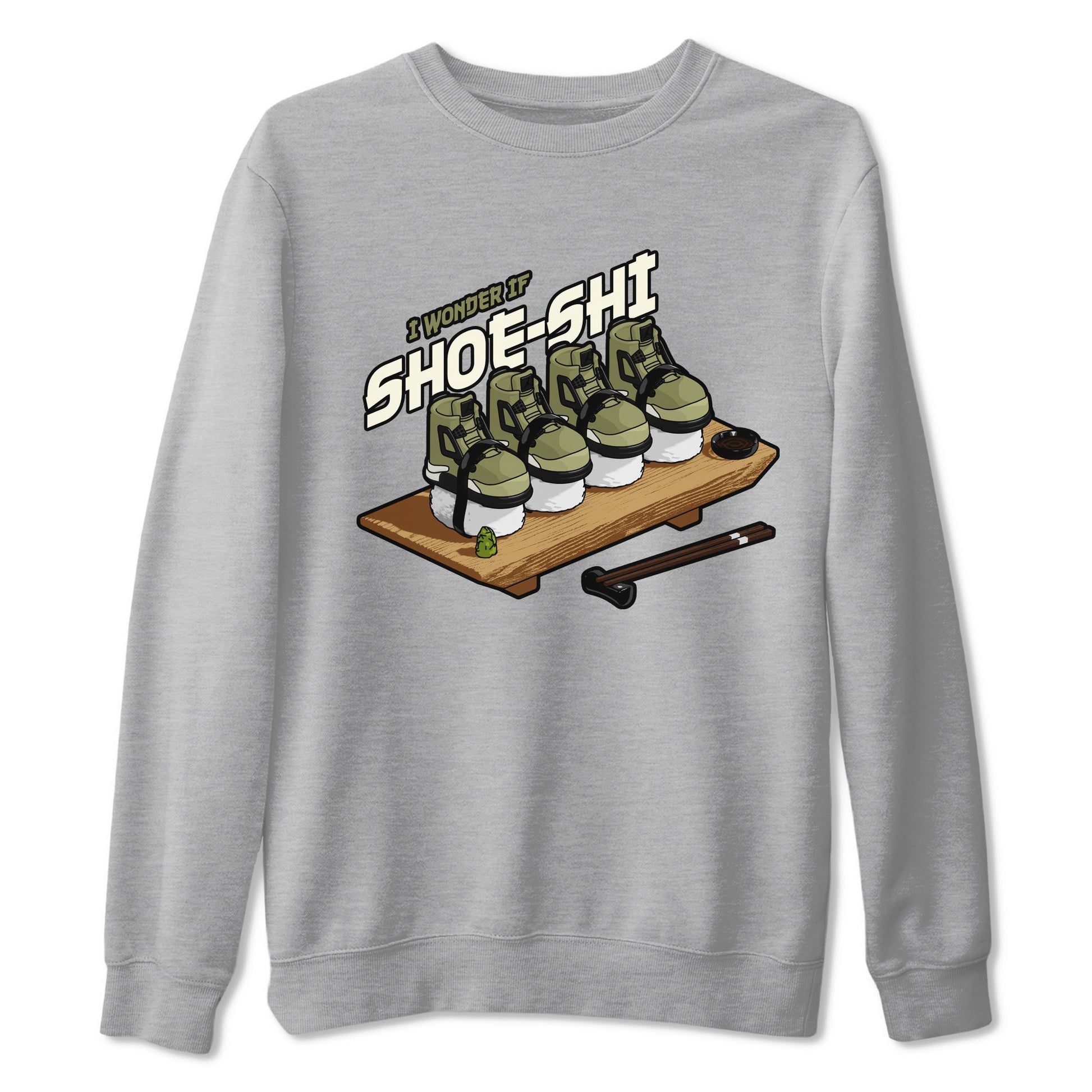 Shoe-Shi Sneaker Tee - Air Jordan 4 Medium Olive