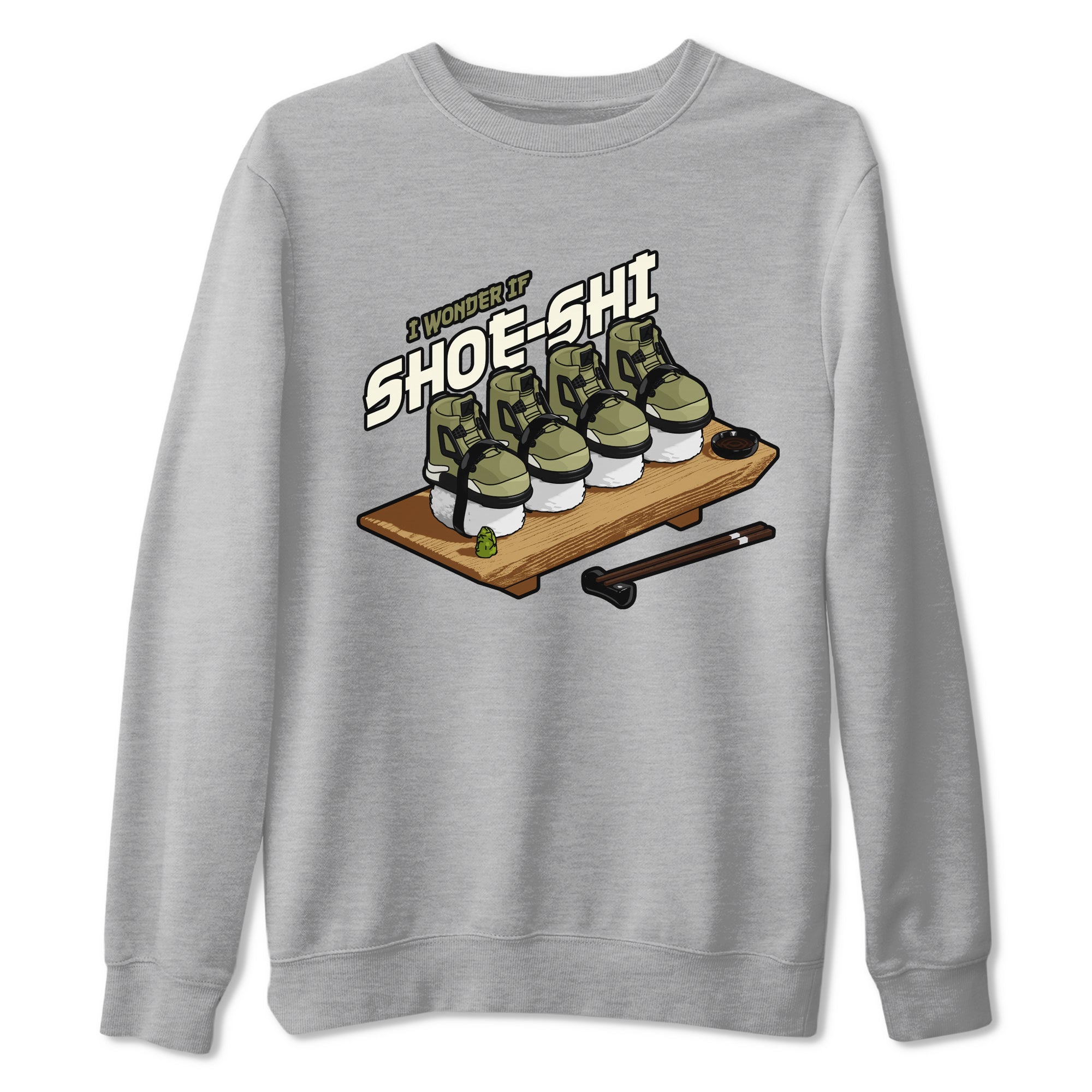 Shoe-Shi Sneaker Tee - Air Jordan 4 Medium Olive
