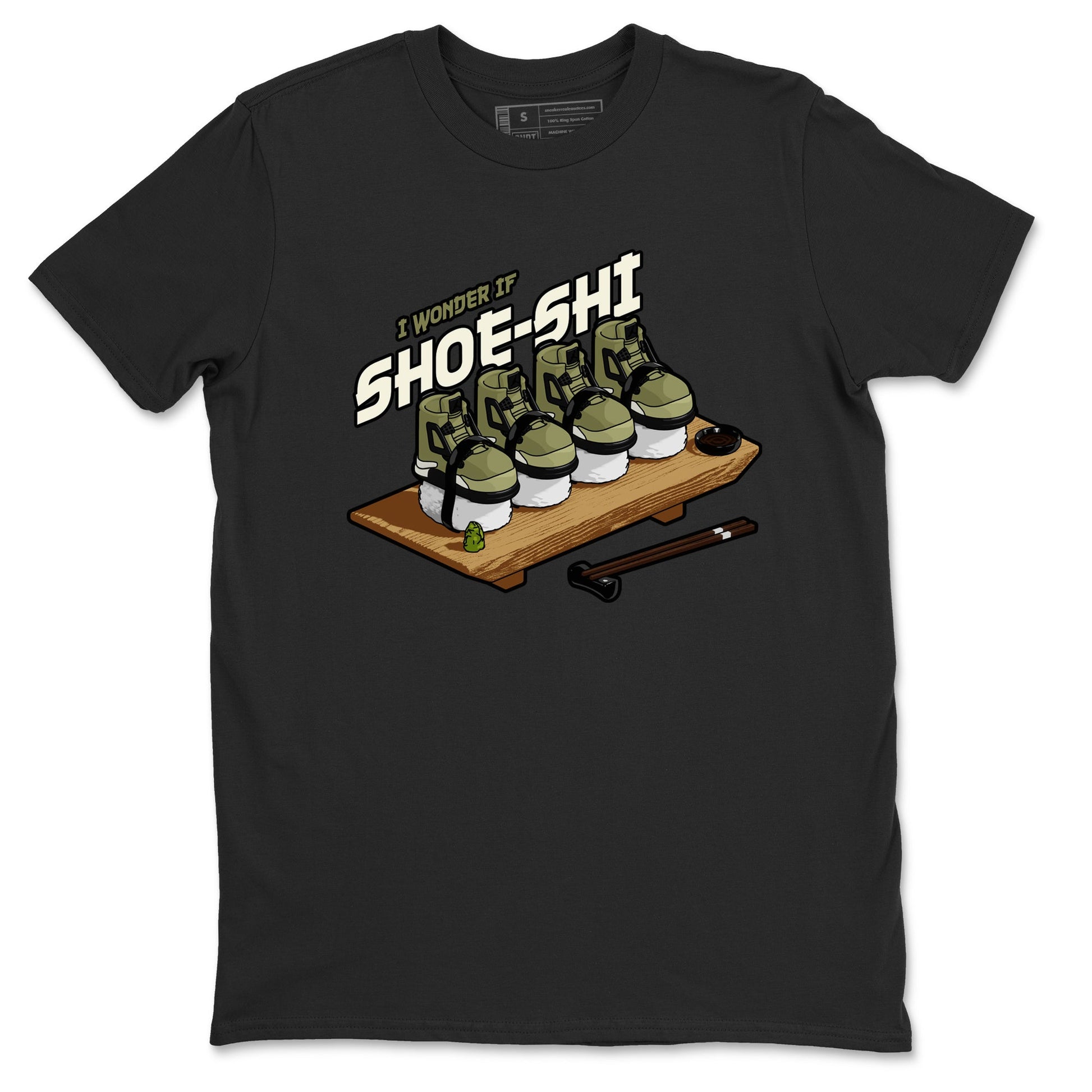 Shoe-Shi Sneaker Tee - Air Jordan 4 Medium Olive