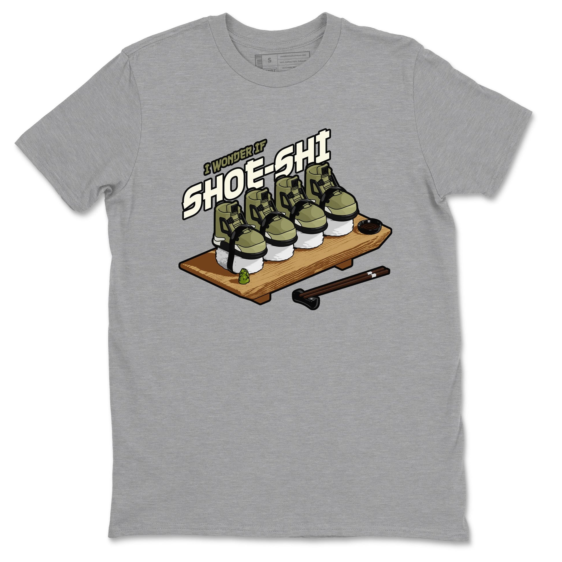 Shoe-Shi Sneaker Tee - Air Jordan 4 Medium Olive