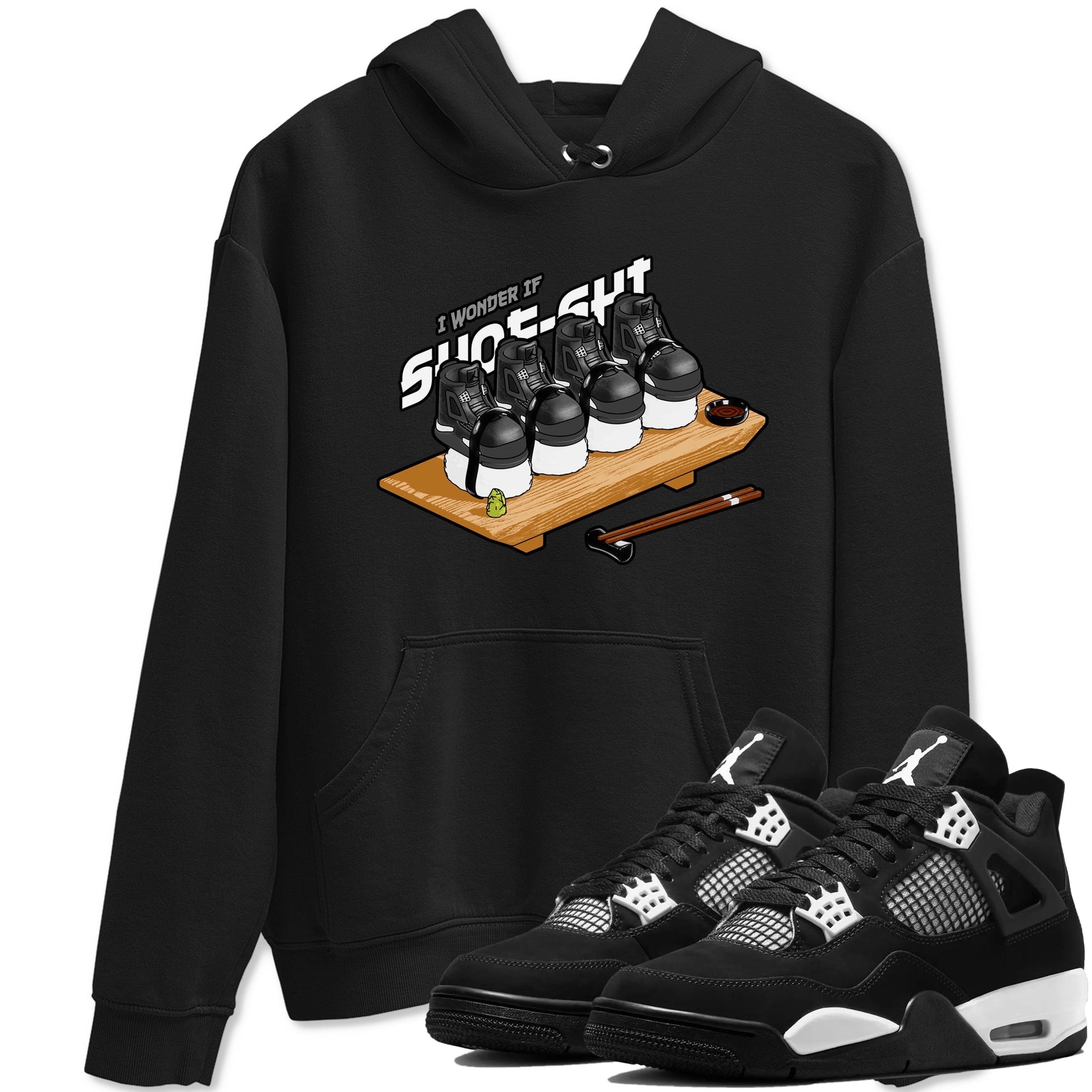 Shoe-Shi Sneaker Tees - Air Jordan 4 White Thunder