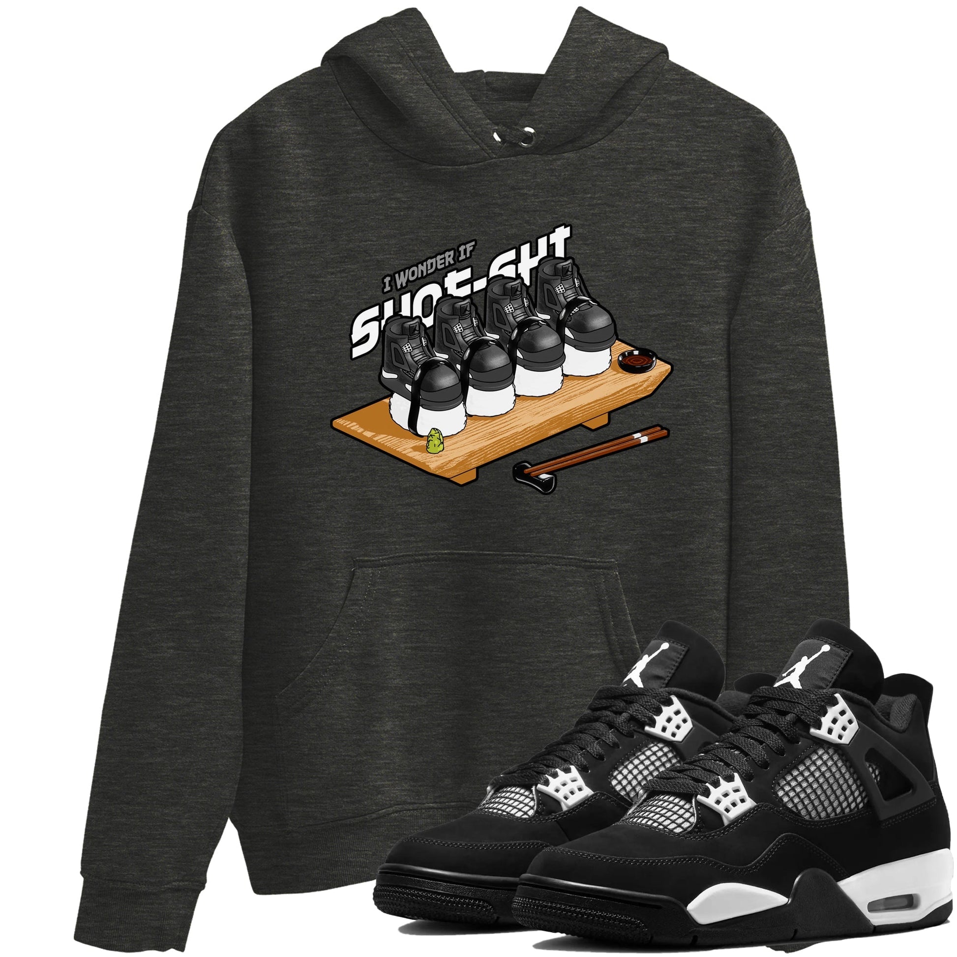 Shoe-Shi Sneaker Tees - Air Jordan 4 White Thunder