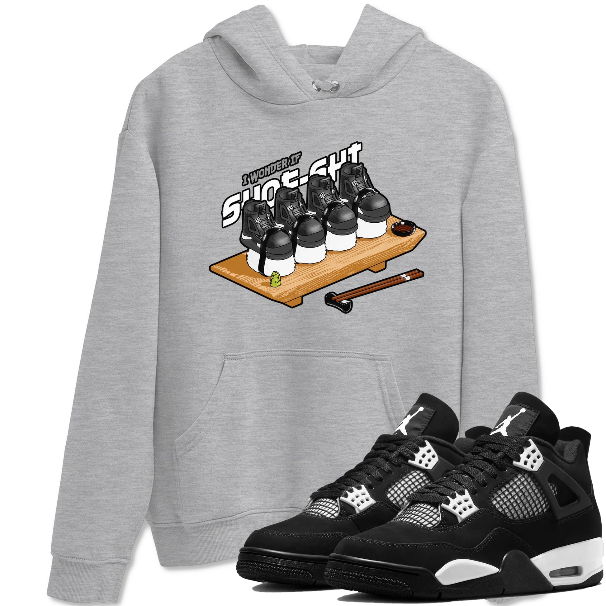 Shoe-Shi Sneaker Tees - Air Jordan 4 White Thunder