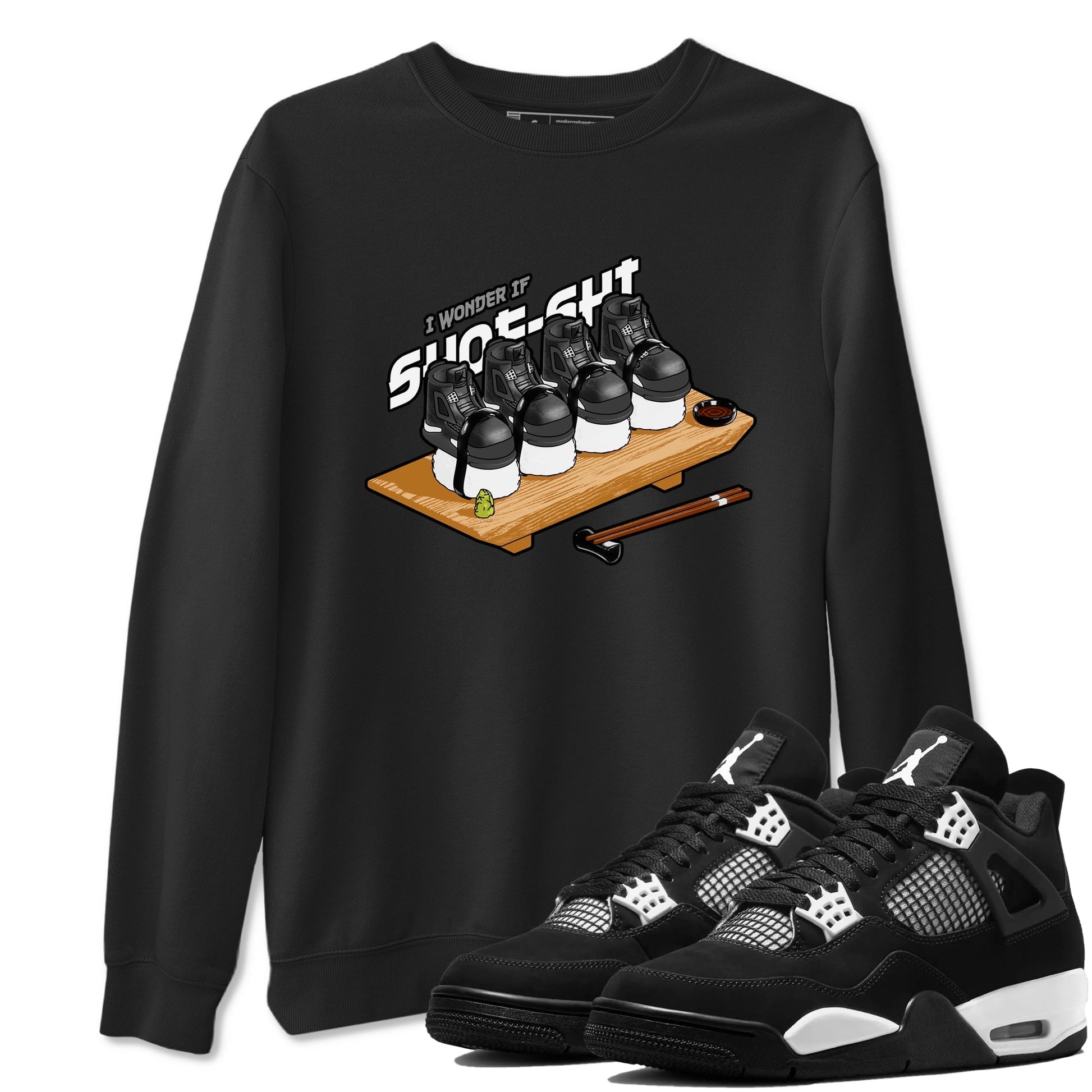Shoe-Shi Sneaker Tees - Air Jordan 4 White Thunder