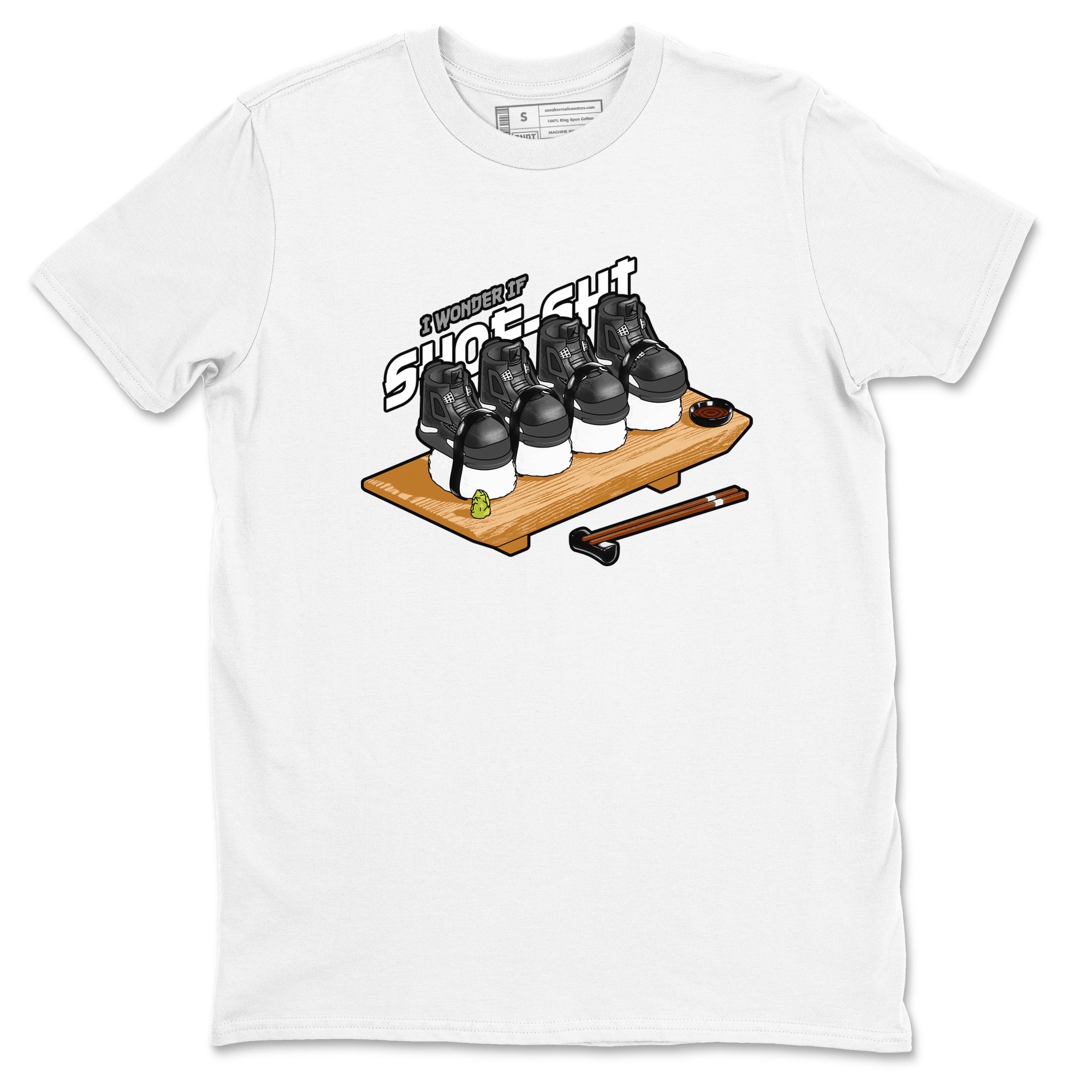 Shoe-Shi Sneaker Tees - Air Jordan 4 White Thunder