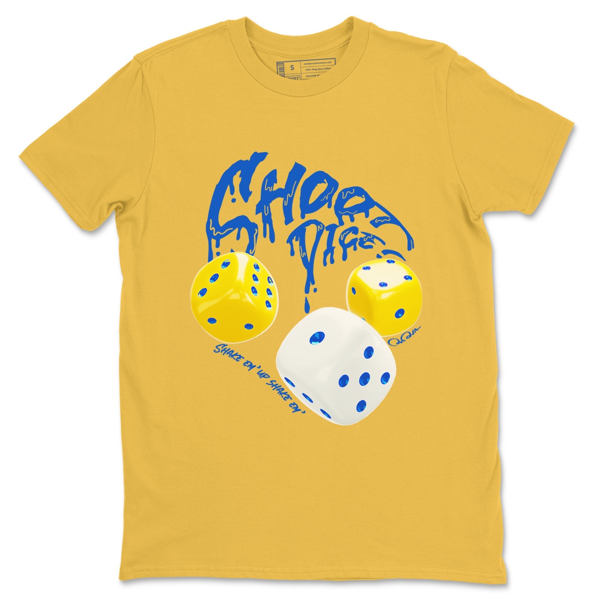 Shoot Dice Sneaker Tees - Air Jordan 1 Travis Scott Canary