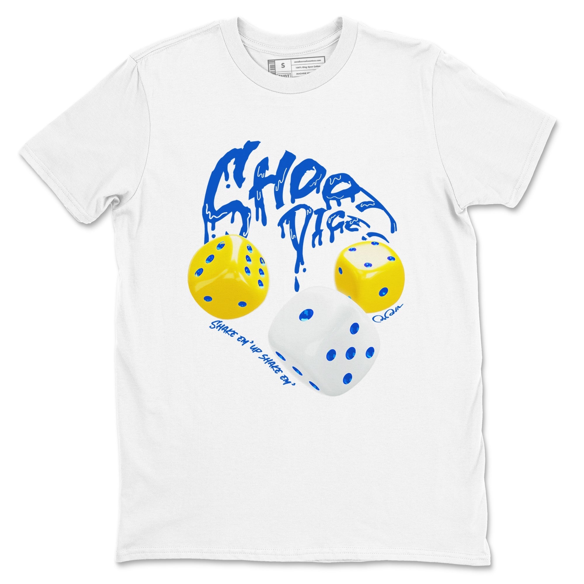 Shoot Dice Sneaker Tees - Air Jordan 1 Travis Scott Canary