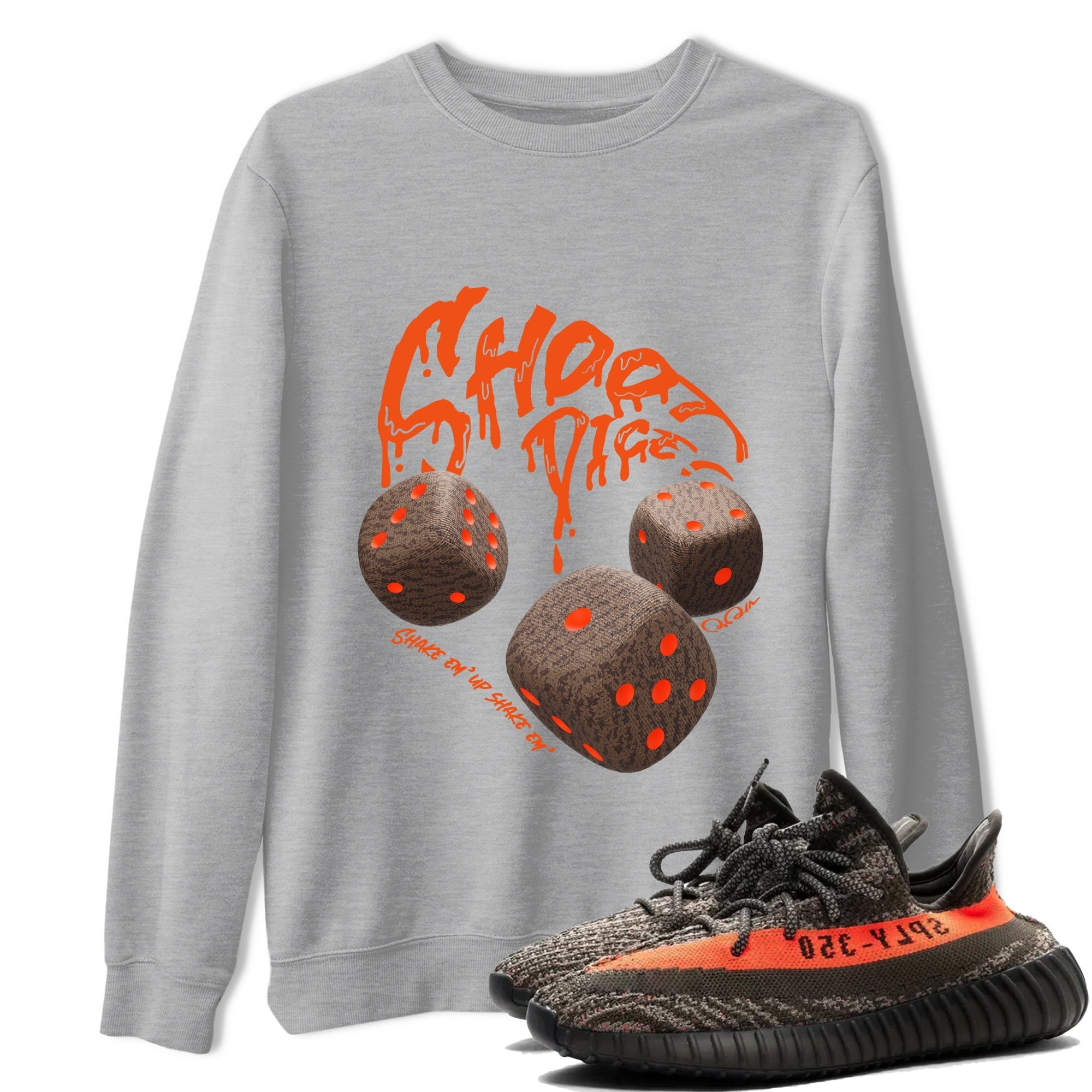 Shoot Dice Sneaker Tee - Yeezy 350 Carbon Beluga