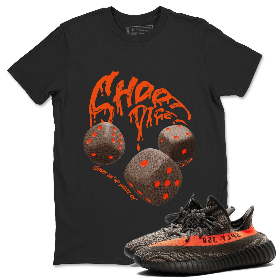 Shoot Dice Sneaker Tee - Yeezy 350 Carbon Beluga