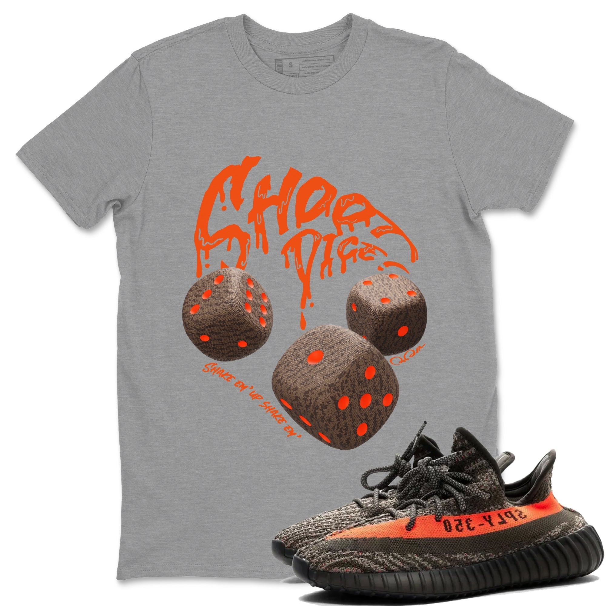 Shoot Dice Sneaker Tee - Yeezy 350 Carbon Beluga