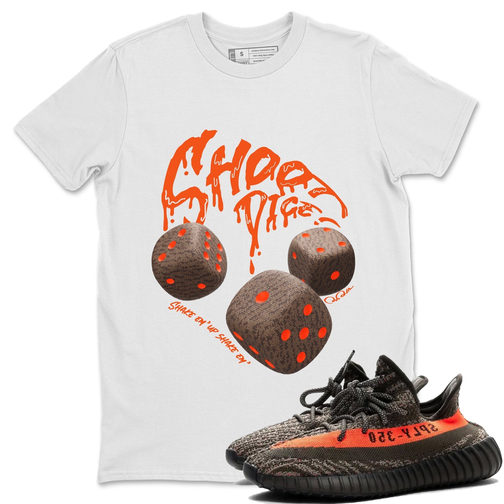 Shoot Dice Sneaker Tee - Yeezy 350 Carbon Beluga