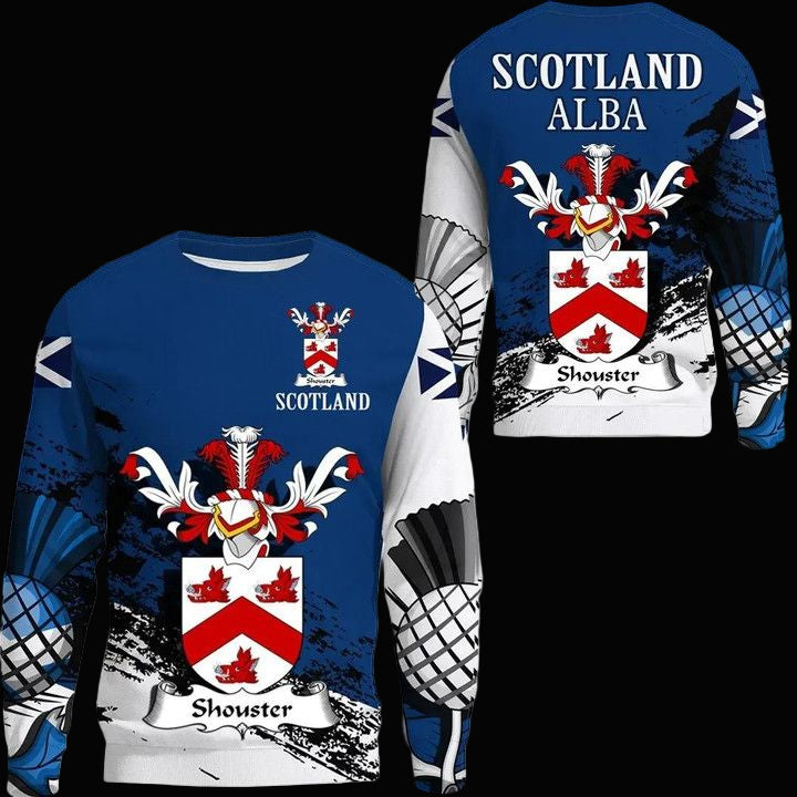 Shouster Or Shuster Scottish Family Crest Scotland Special Sweater A7 ? Usalast
