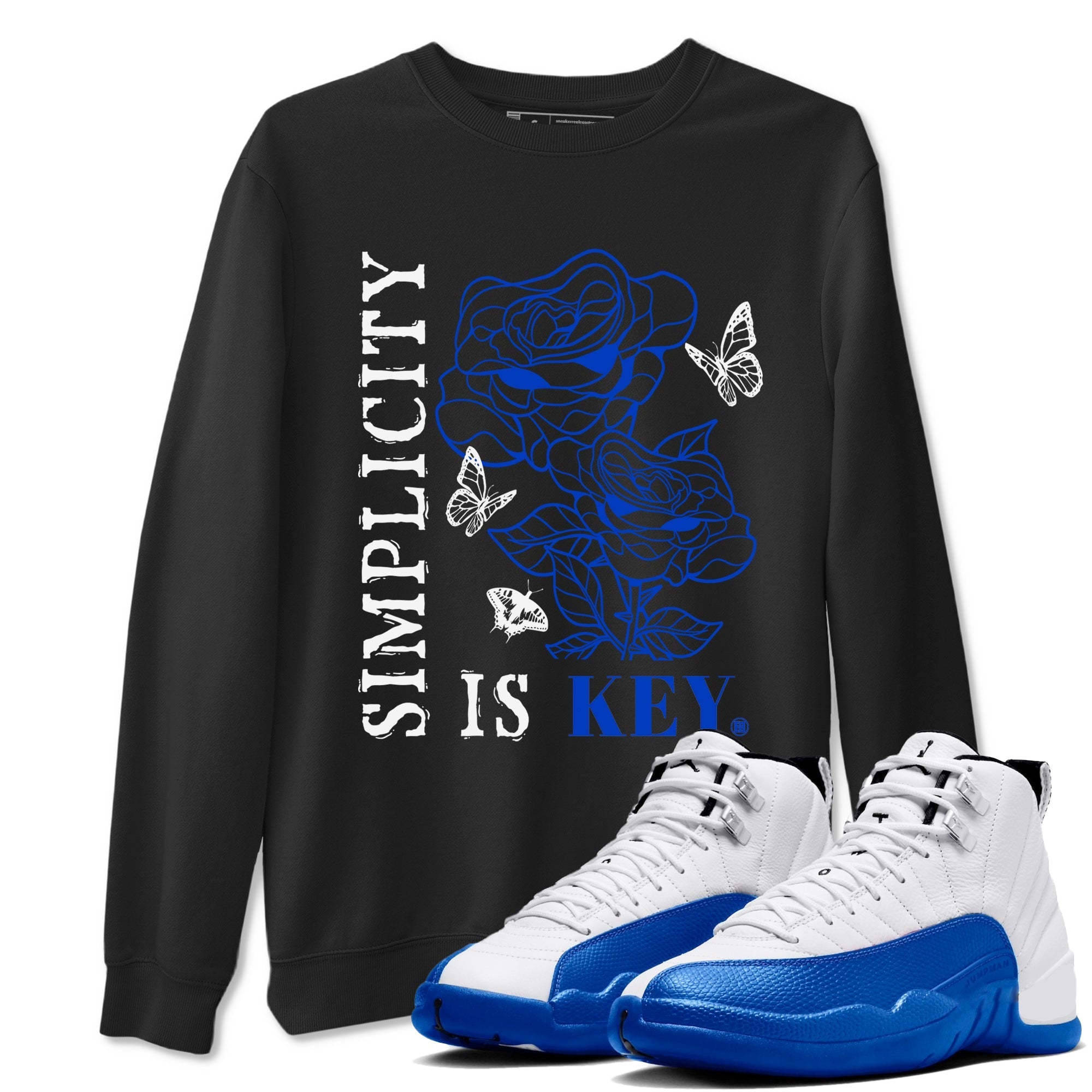 Simplicity Is Key Sneaker Tees - Air Jordan 12 Blueberry
