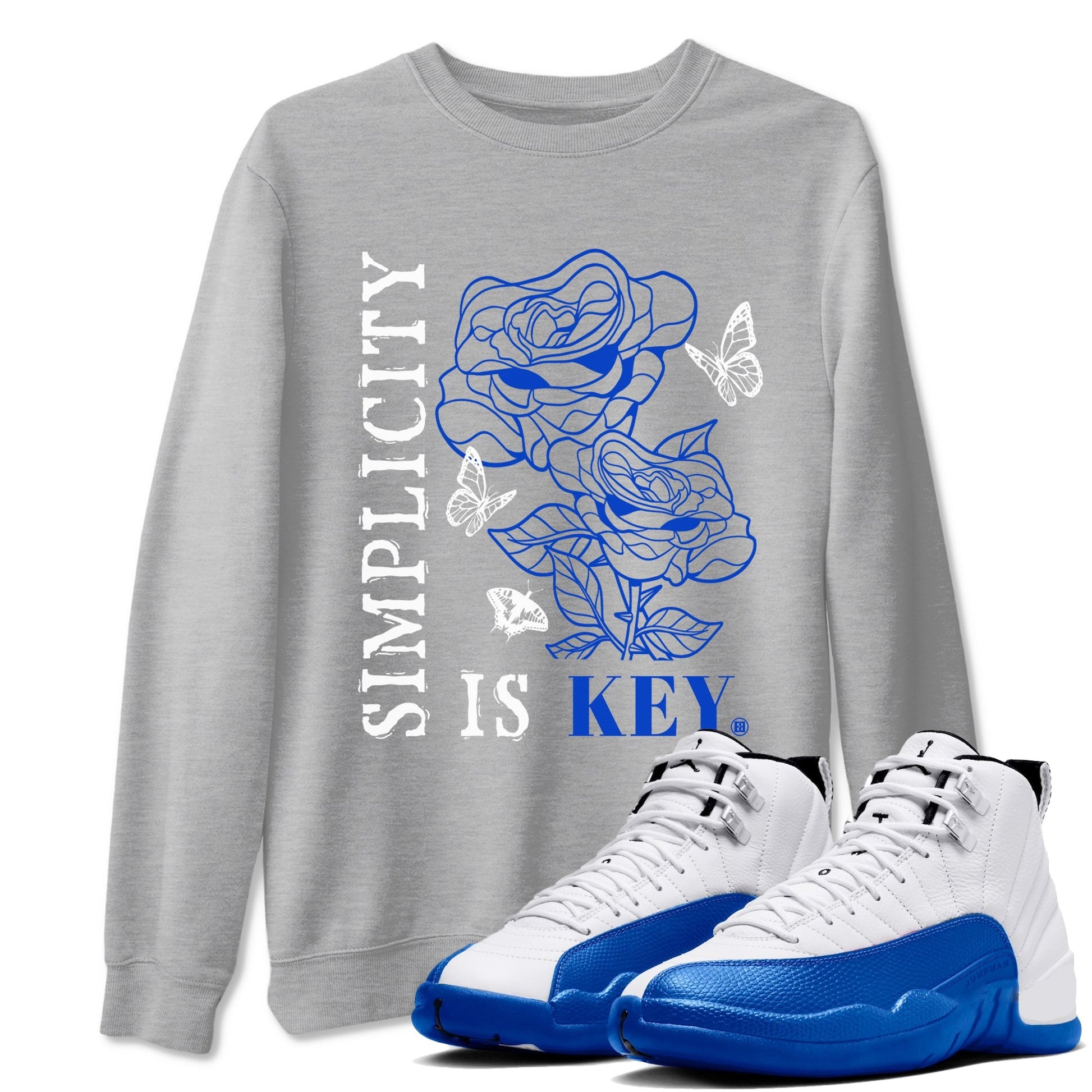 Simplicity Is Key Sneaker Tees - Air Jordan 12 Blueberry