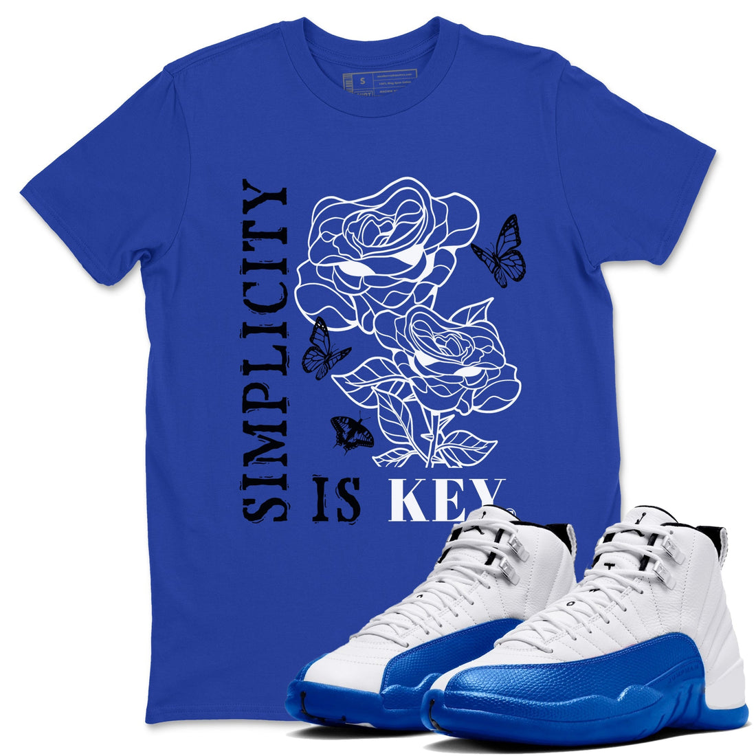 Simplicity Is Key Sneaker Tees - Air Jordan 12 Blueberry