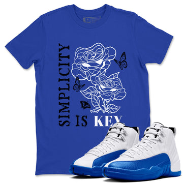 Simplicity Is Key Sneaker Tees - Air Jordan 12 Blueberry
