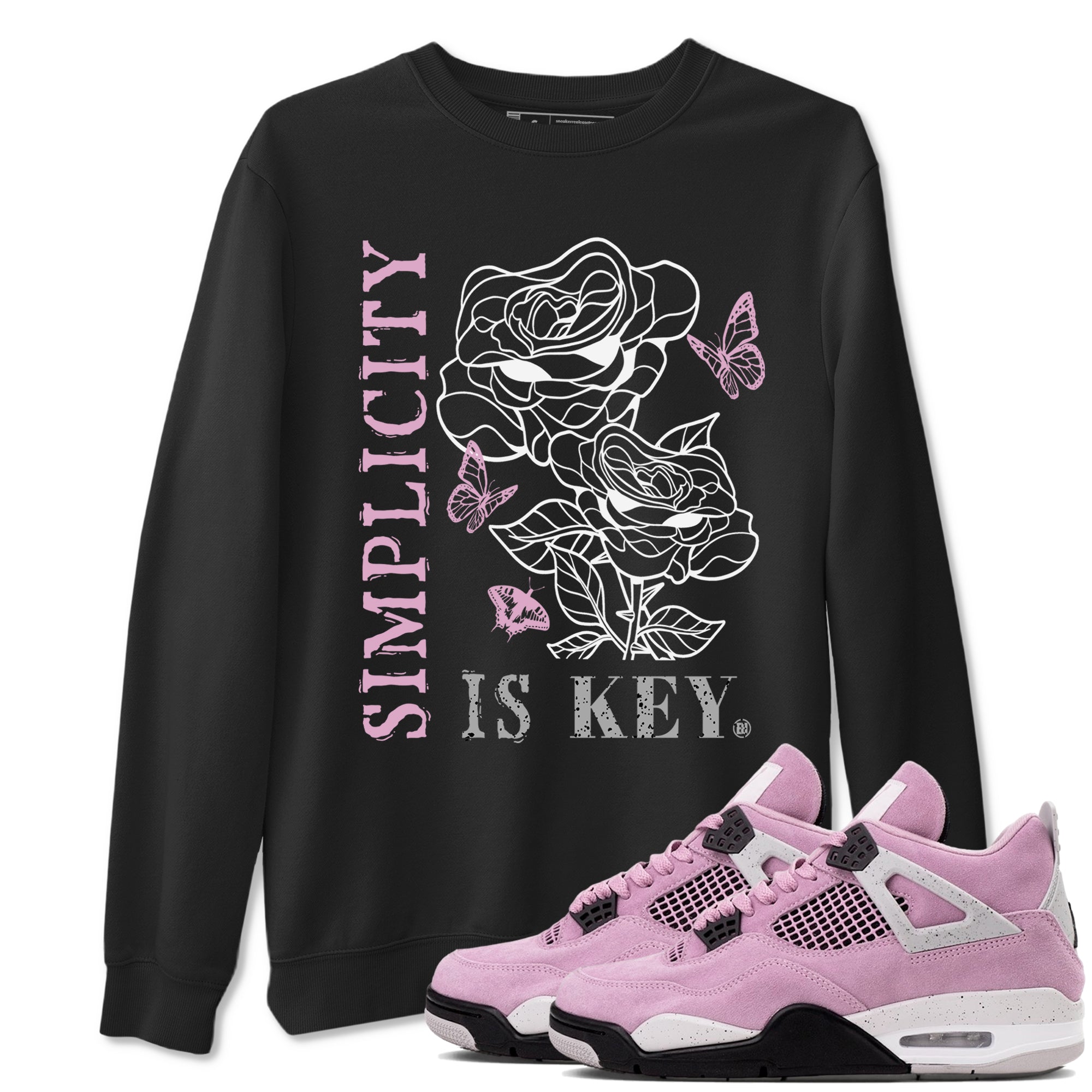 Simplicity Is Key Sneaker Tees - Air Jordan 4 Orchid
