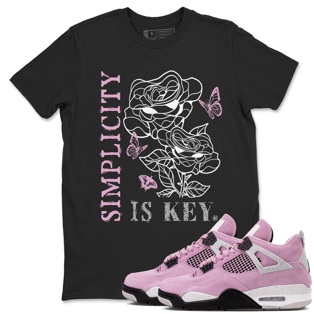 Simplicity Is Key Sneaker Tees - Air Jordan 4 Orchid