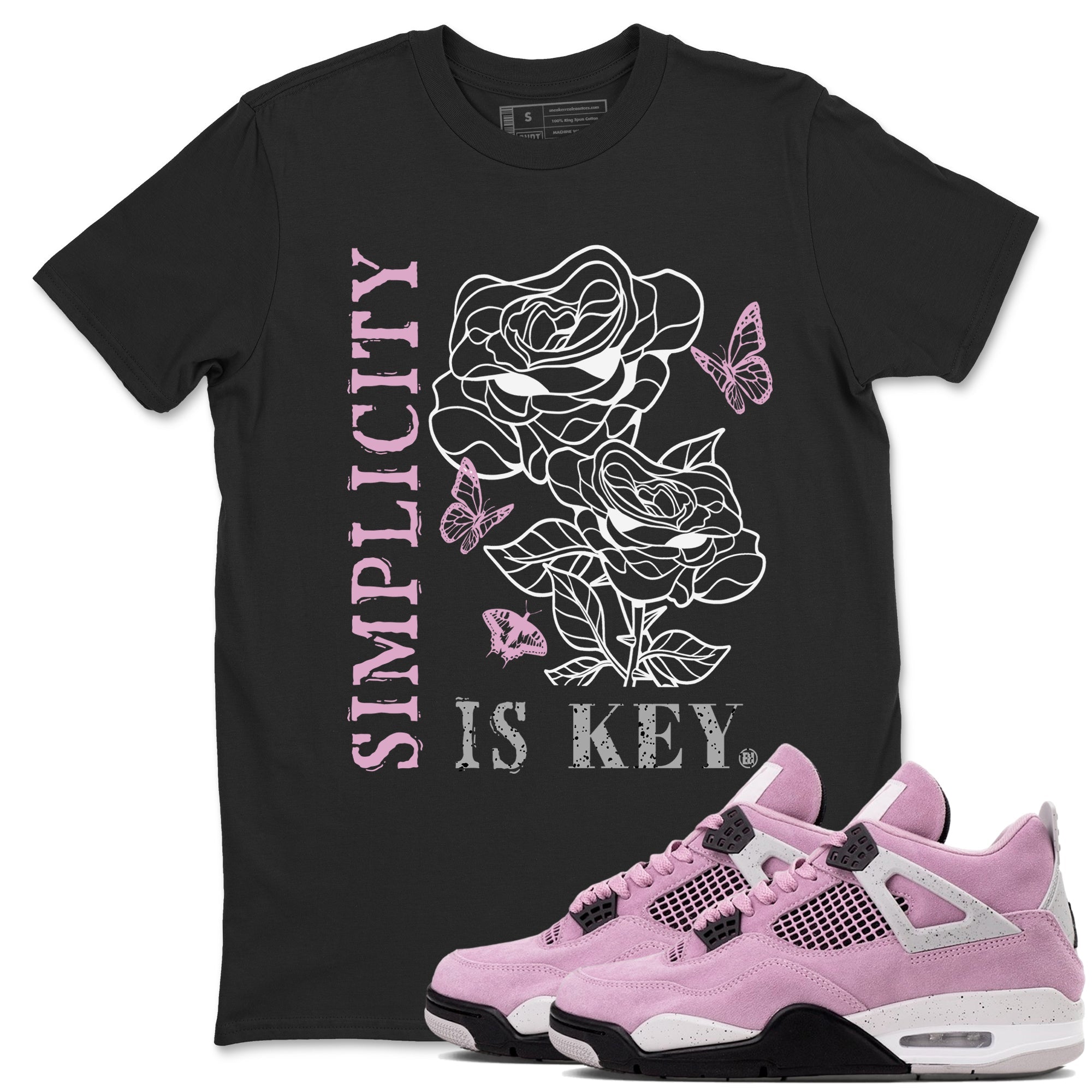 Simplicity Is Key Sneaker Tees - Air Jordan 4 Orchid