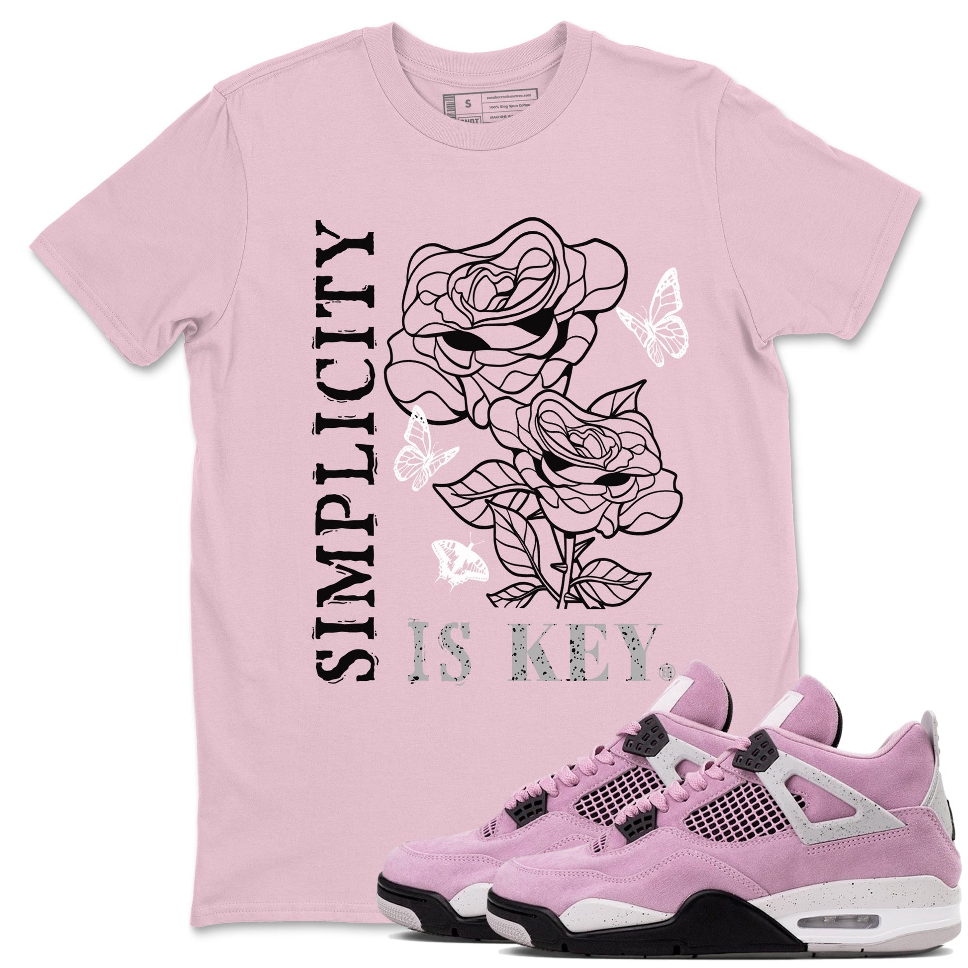 Simplicity Is Key Sneaker Tees - Air Jordan 4 Orchid