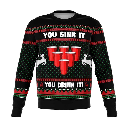 Sink And Drink For For Meme 3d Ugly Christmas Sweater ? Usalast