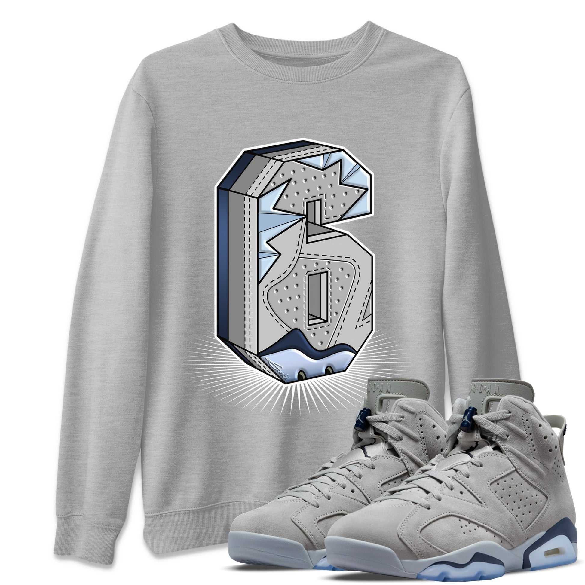 Six Statue Unisex Tops - Air Jordan 6 Georgetown