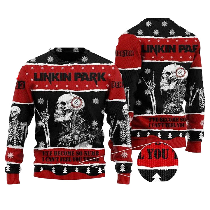 Skeleton Skull Linkin Park Custom Name And Number Sweater Sweater ? Usalast