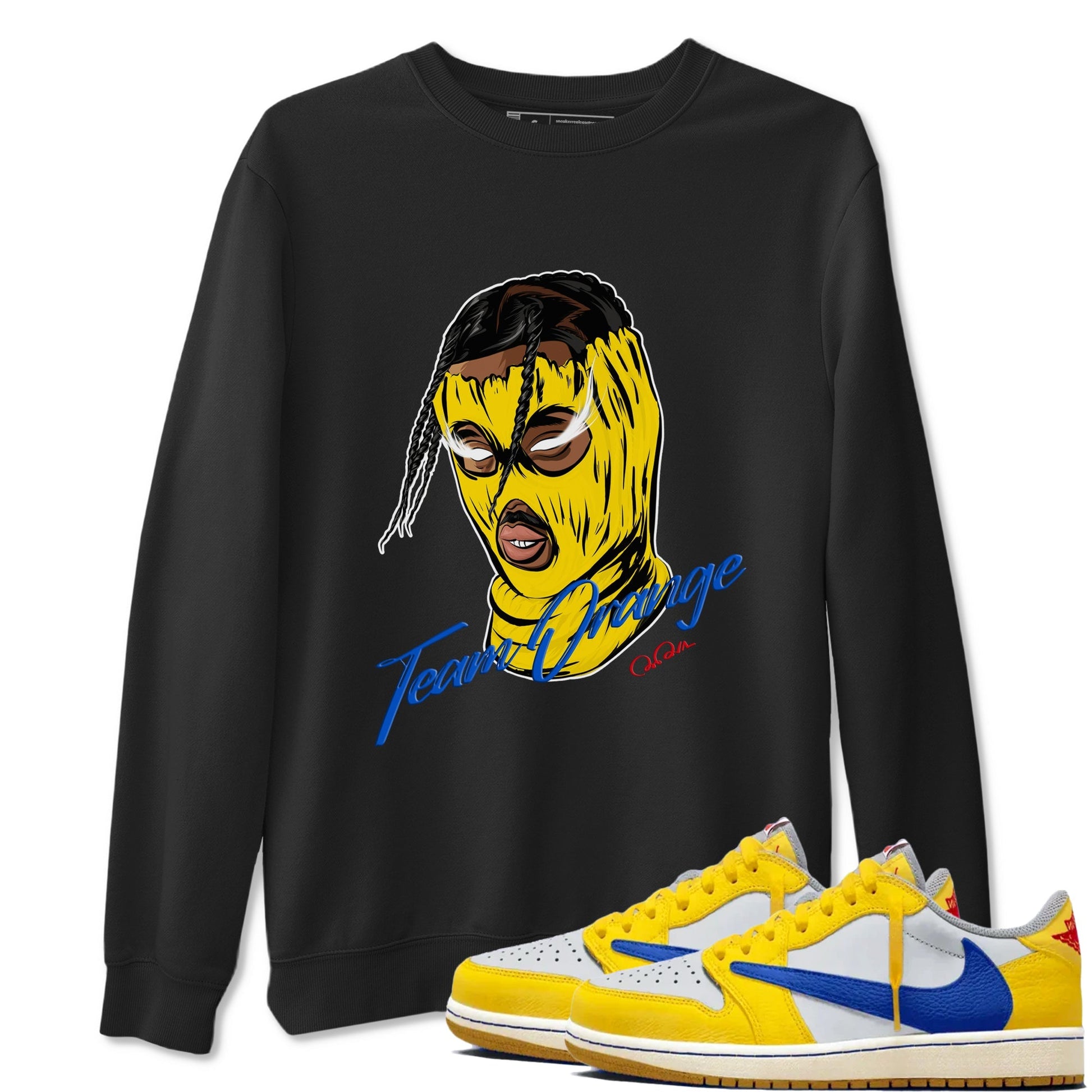 Ski Mask Gang Sneaker Tees - Air Jordan 1 Travis Scott Canary