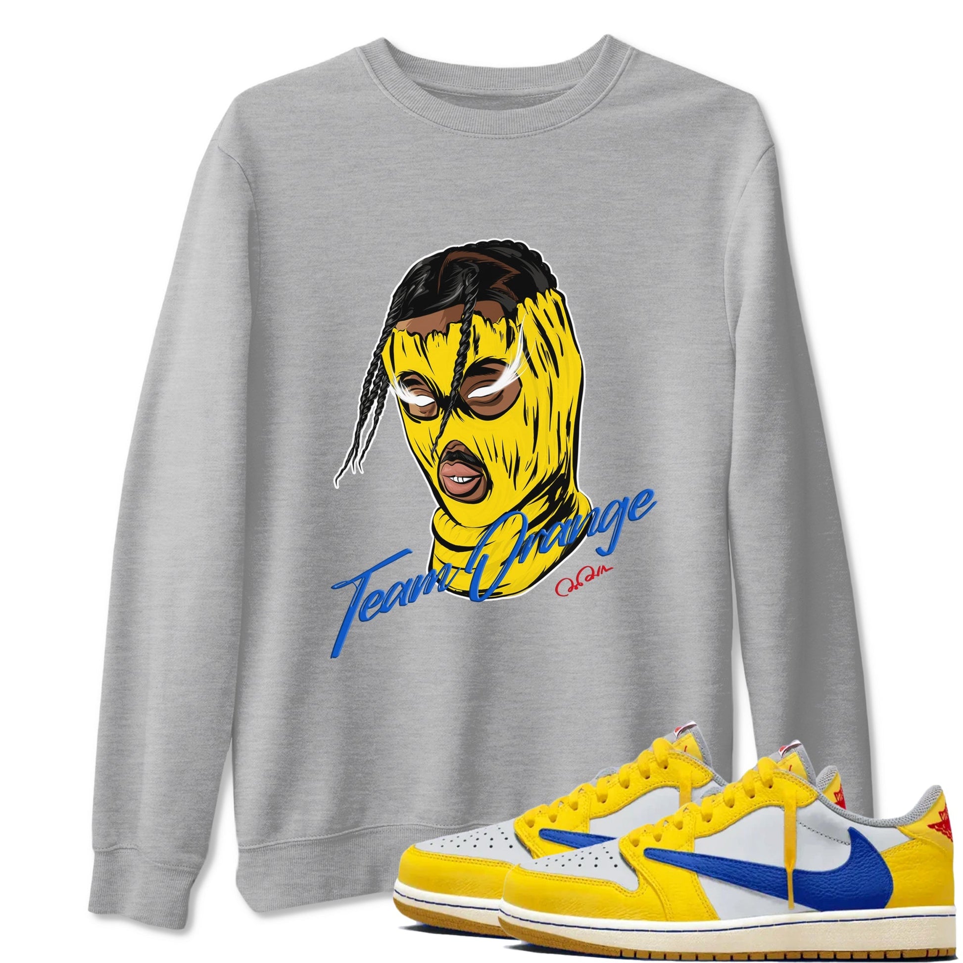 Ski Mask Gang Sneaker Tees - Air Jordan 1 Travis Scott Canary