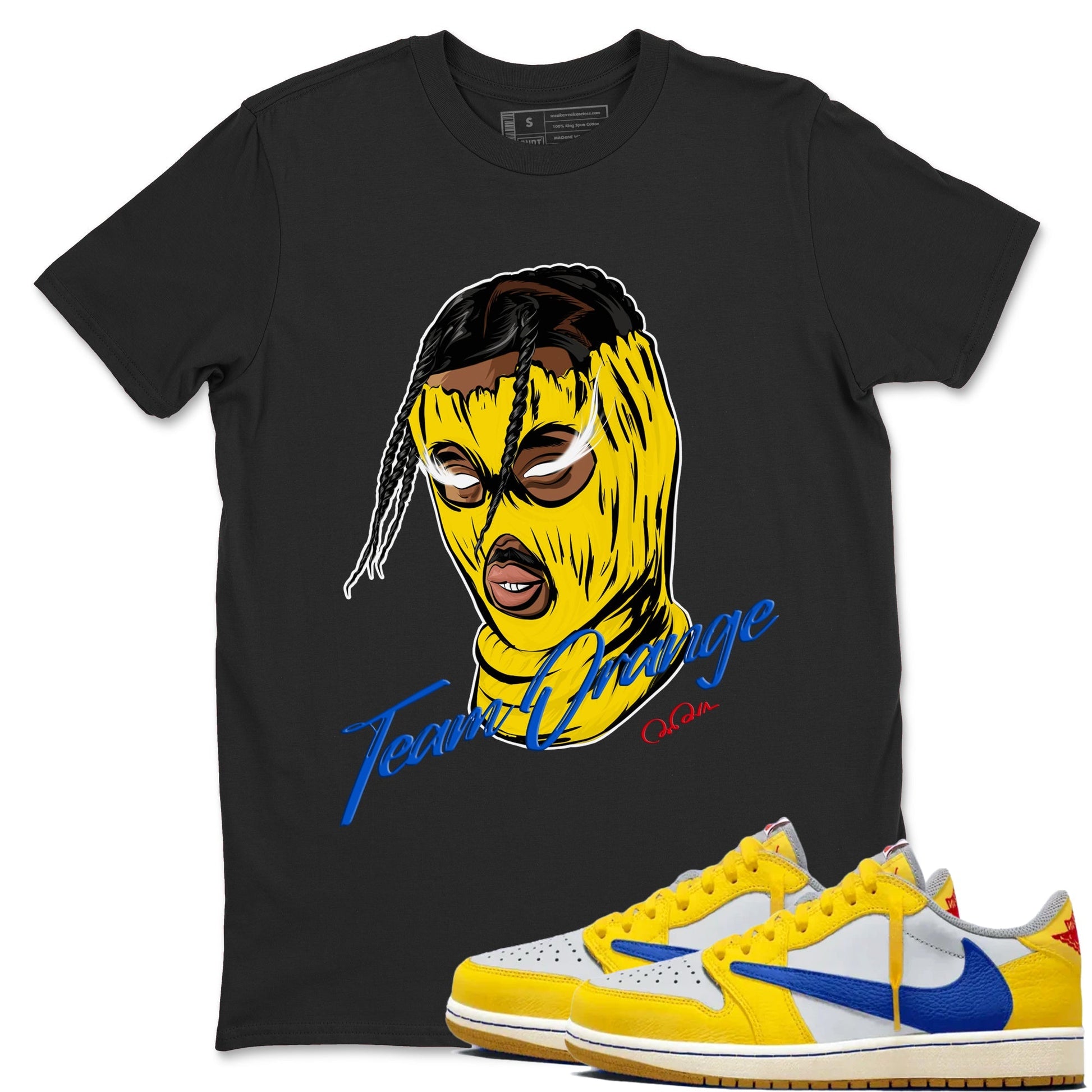 Ski Mask Gang Sneaker Tees - Air Jordan 1 Travis Scott Canary