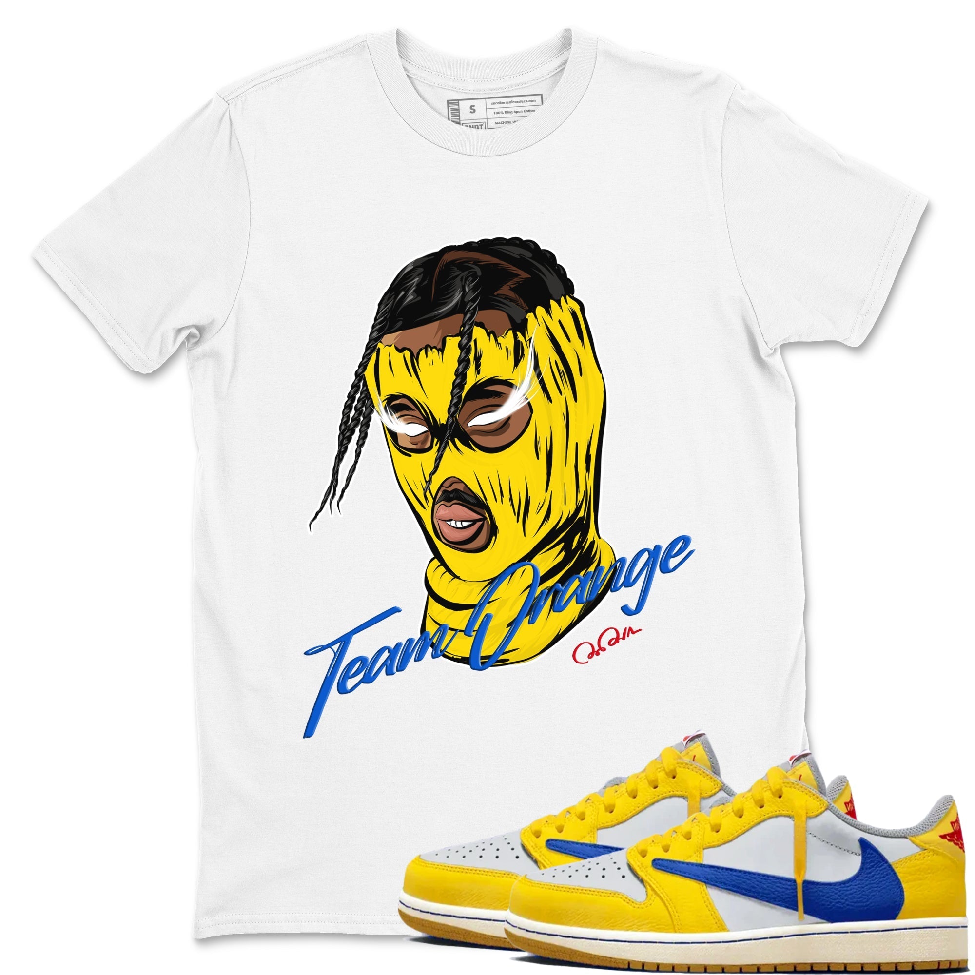 Ski Mask Gang Sneaker Tees - Air Jordan 1 Travis Scott Canary