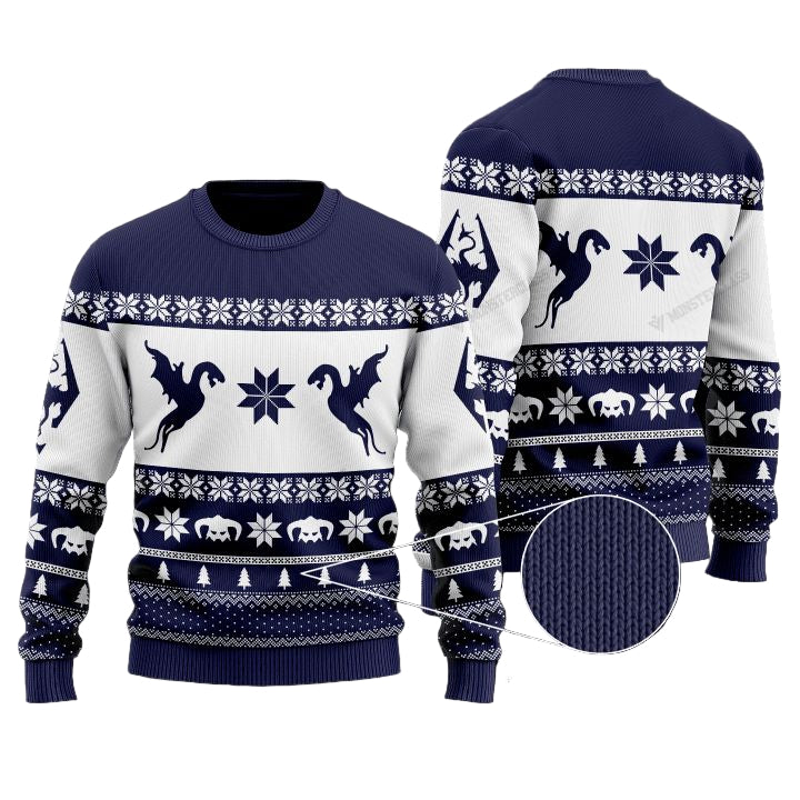 Skyrim Dragon Christmas Sweater ? Usalast