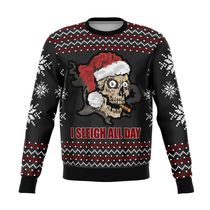 Sleigh All Day Funny Meme 2022 Design 3d Ugly Christmas Sweater ? Usalast