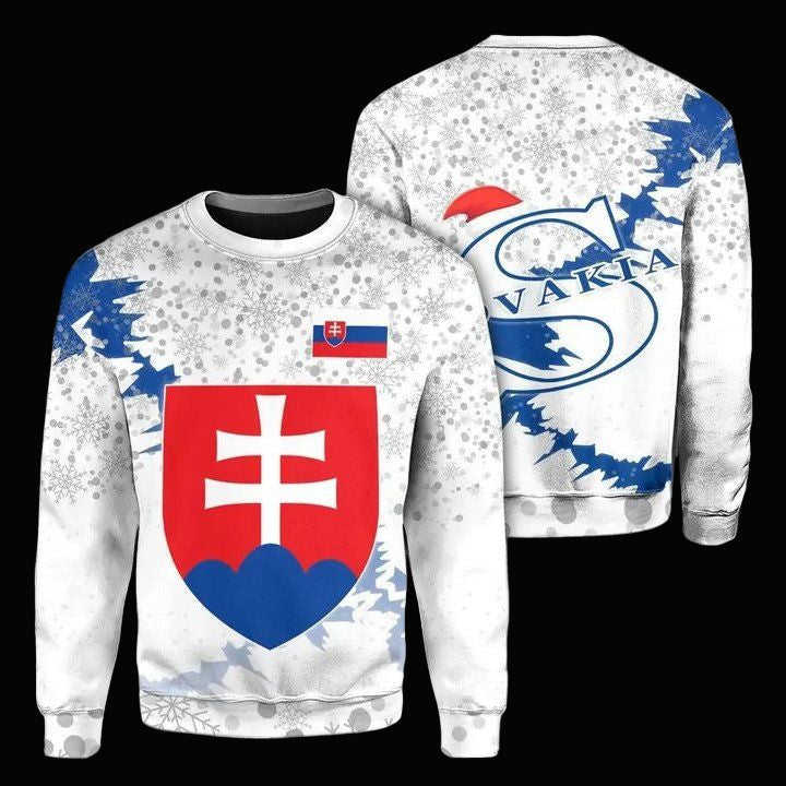 Slovakia Christmas Coat Of Arms Sweater X Style J78 ? Usalast
